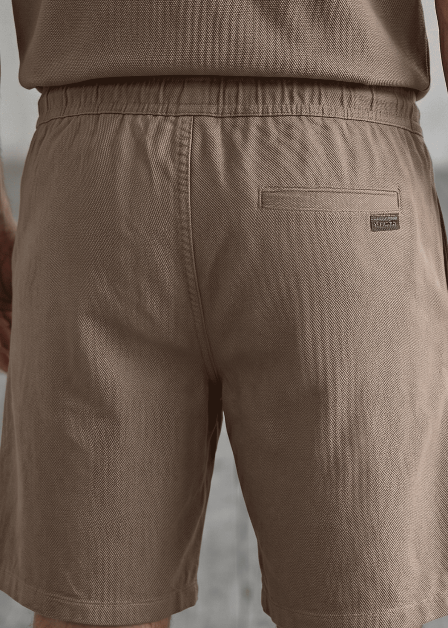 cotton Shorts in Coffee brown