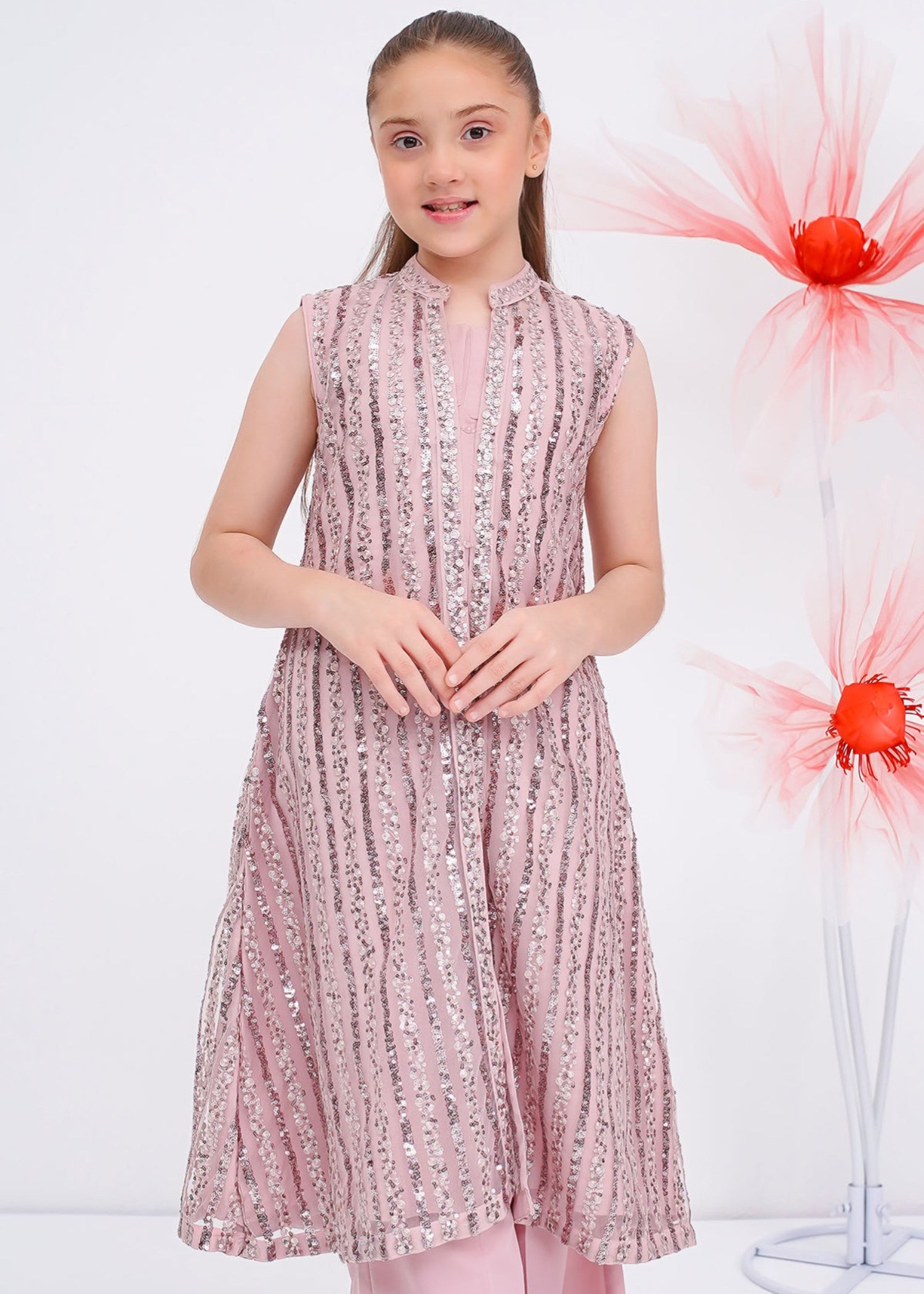 net Gown in Pink