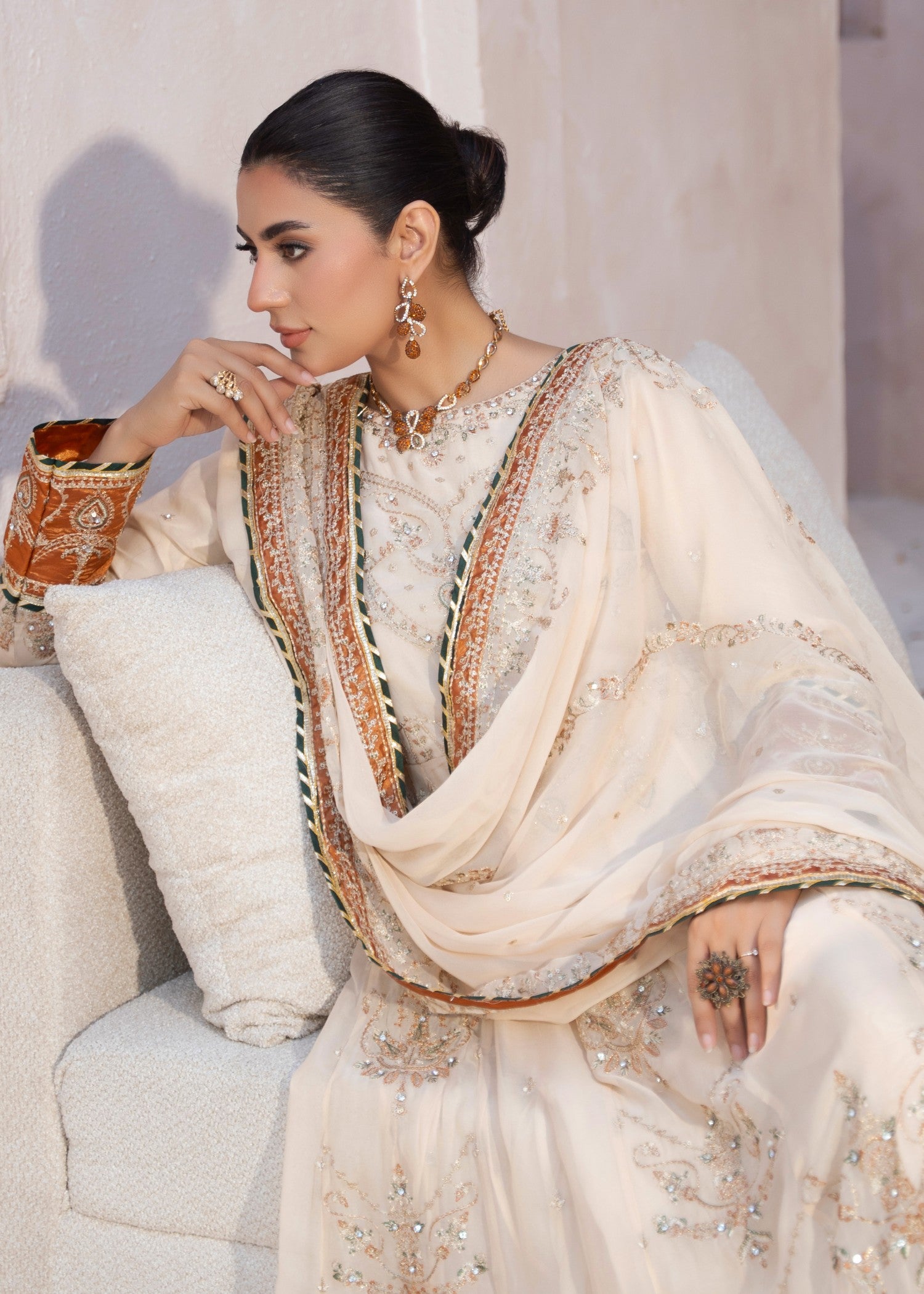 chiffon Maxi in Beige