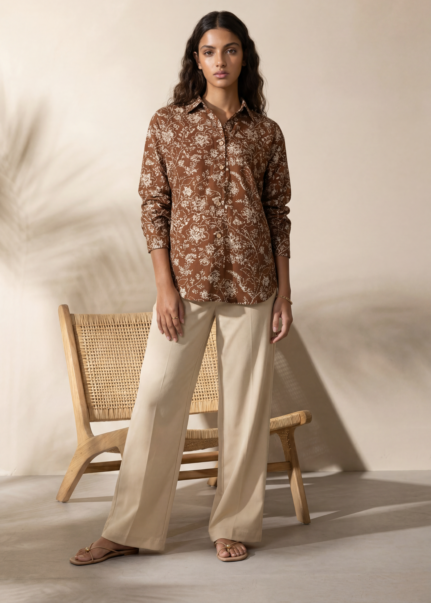cambric Co Ord Sets in Hazelwood brown