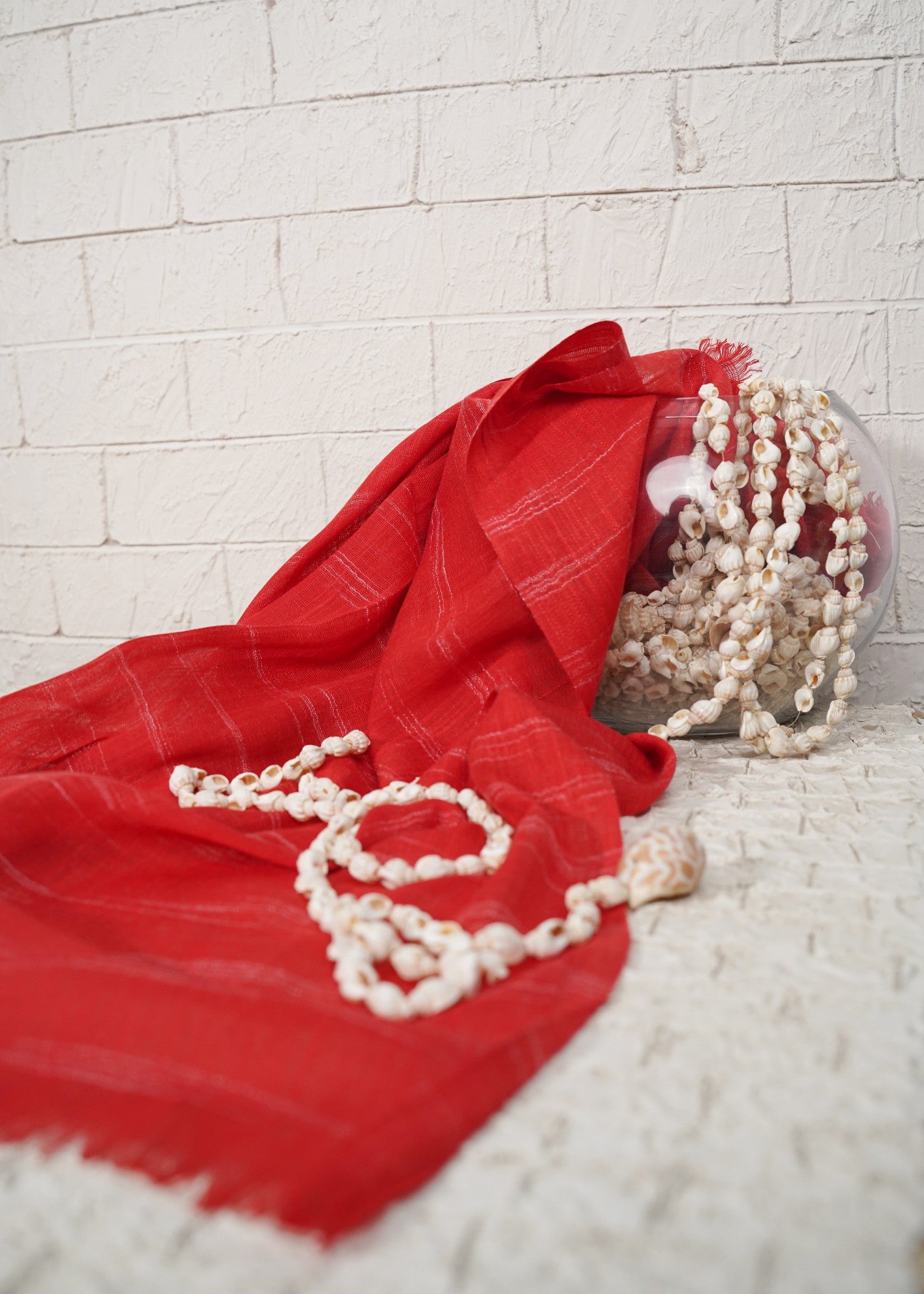 lawn Hijab in Red