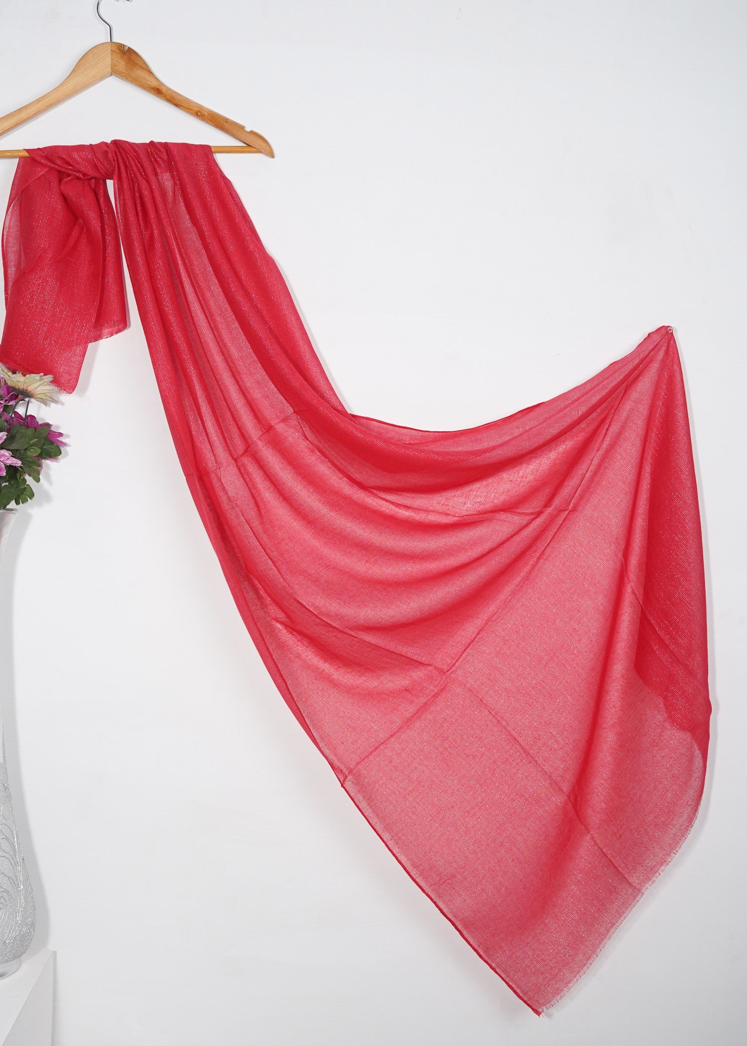 zari lawn Hijab in Taffy pink