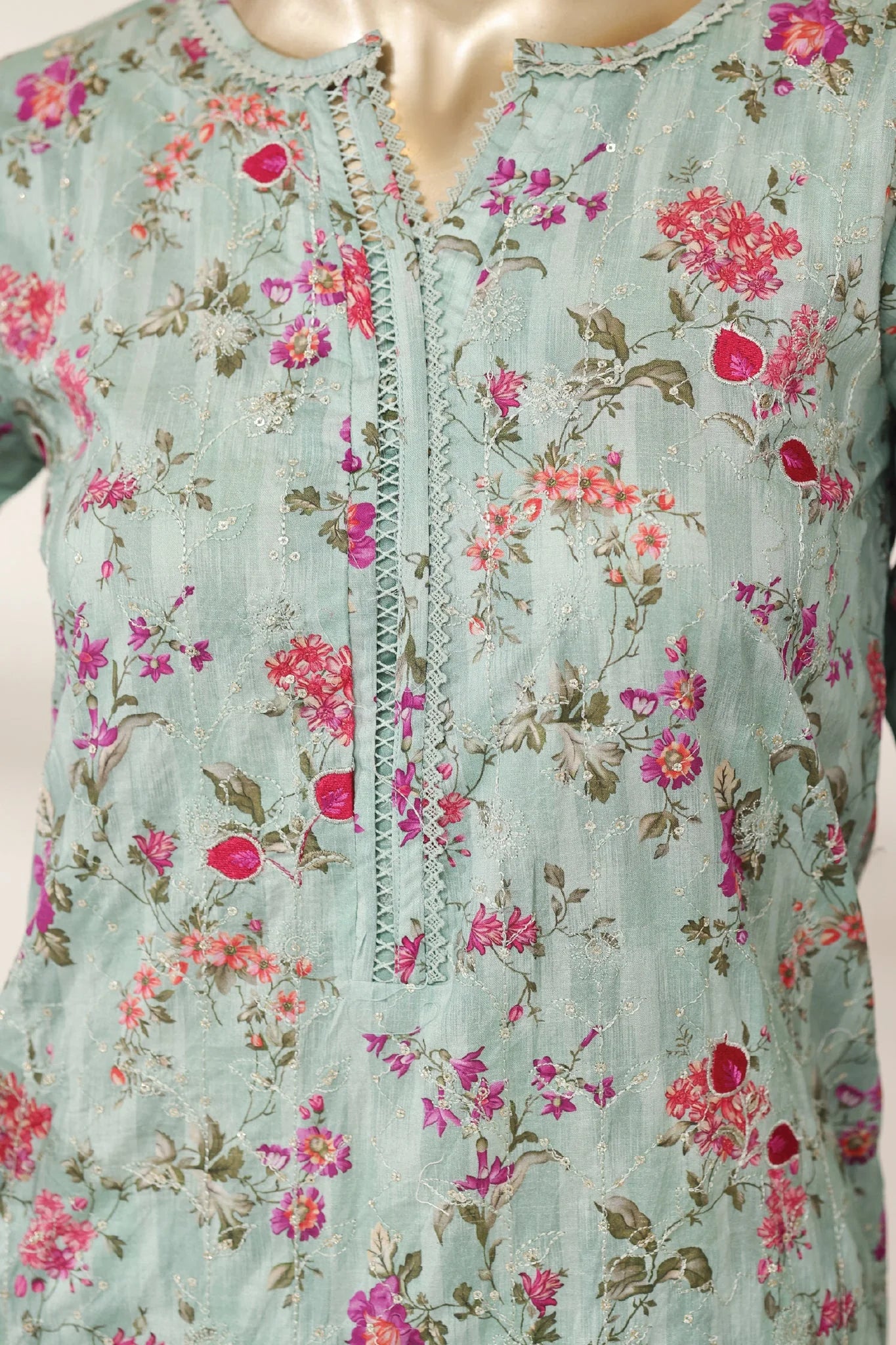 Stitched Laserkari Lawn – 6