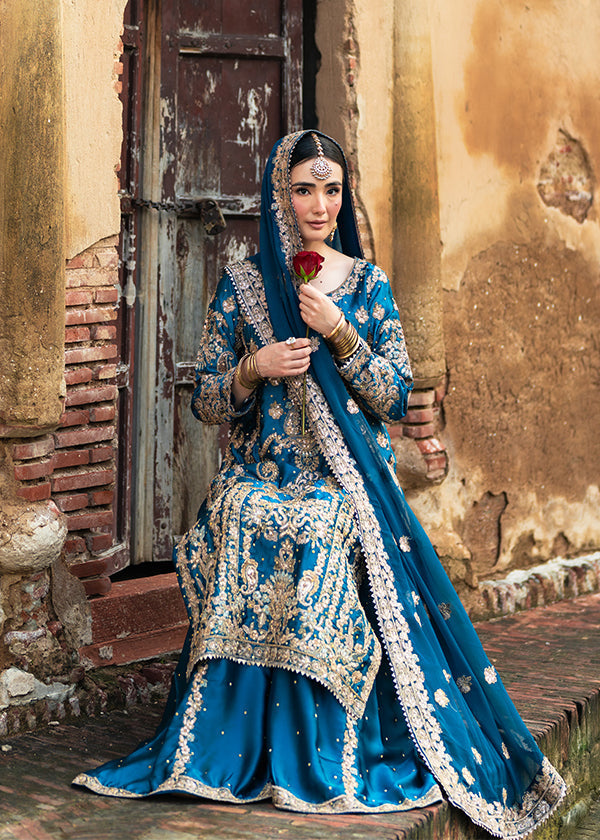 charmuse/shamooz Sharara in Teal