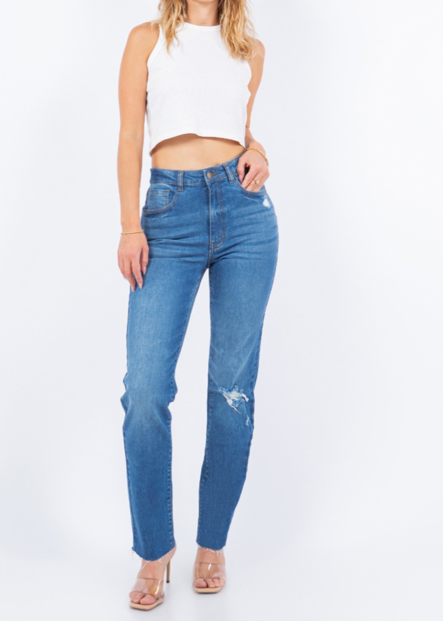 denim Pants in Denim
