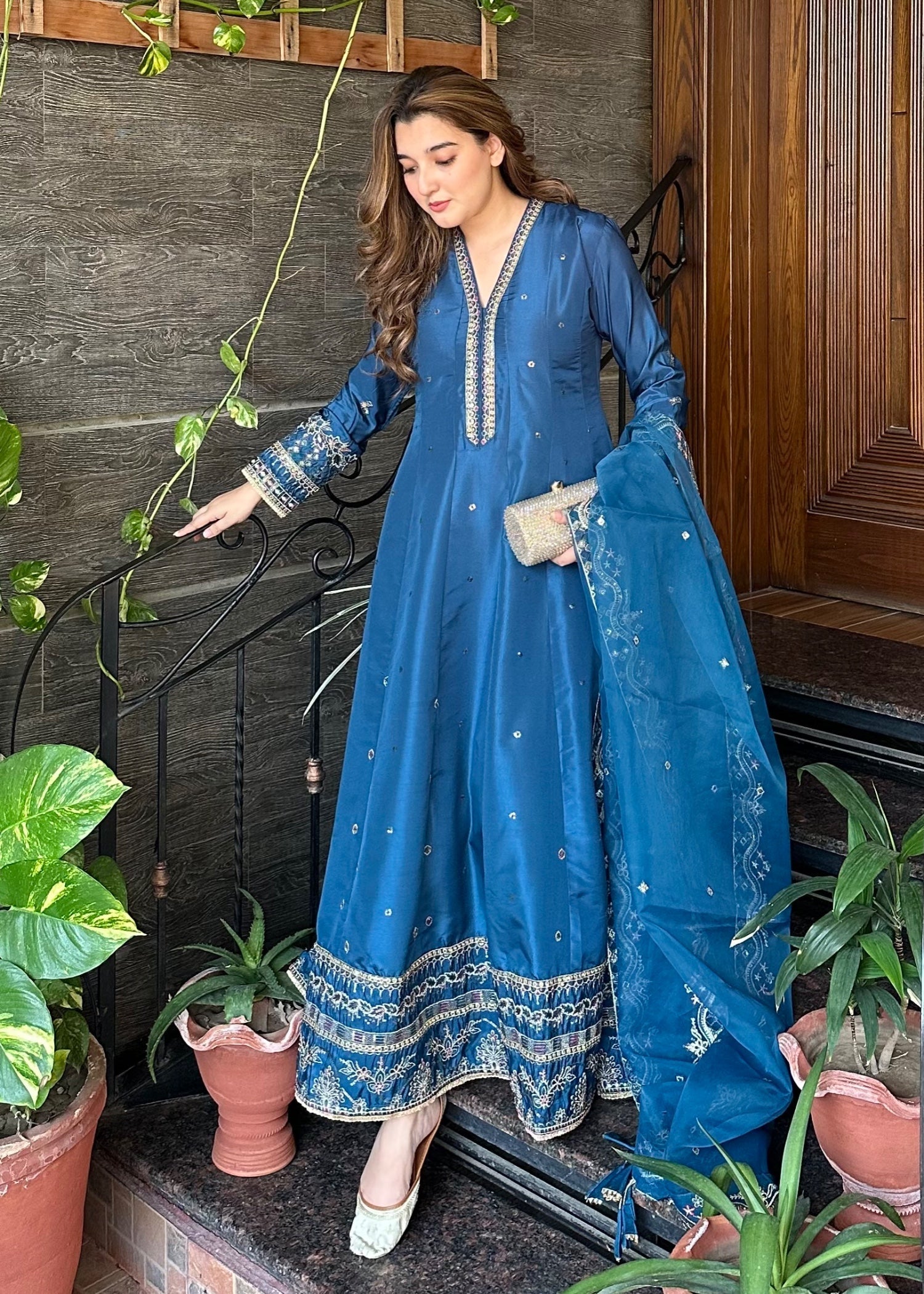 silk Maxi in Blue