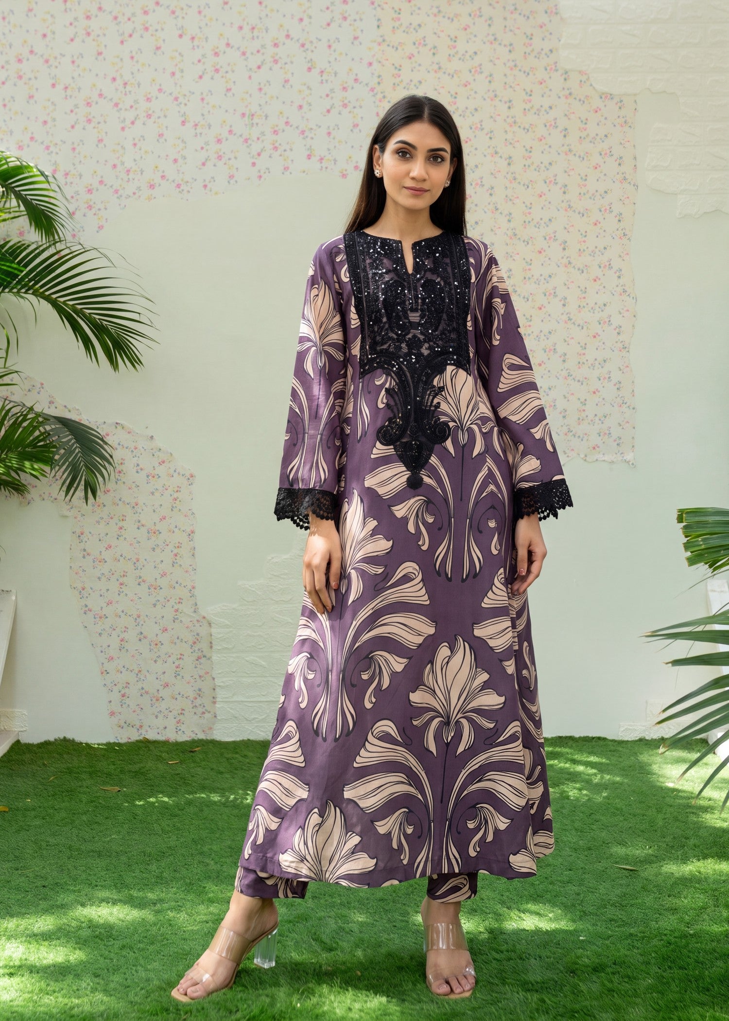 lawn Pishwas in Multi