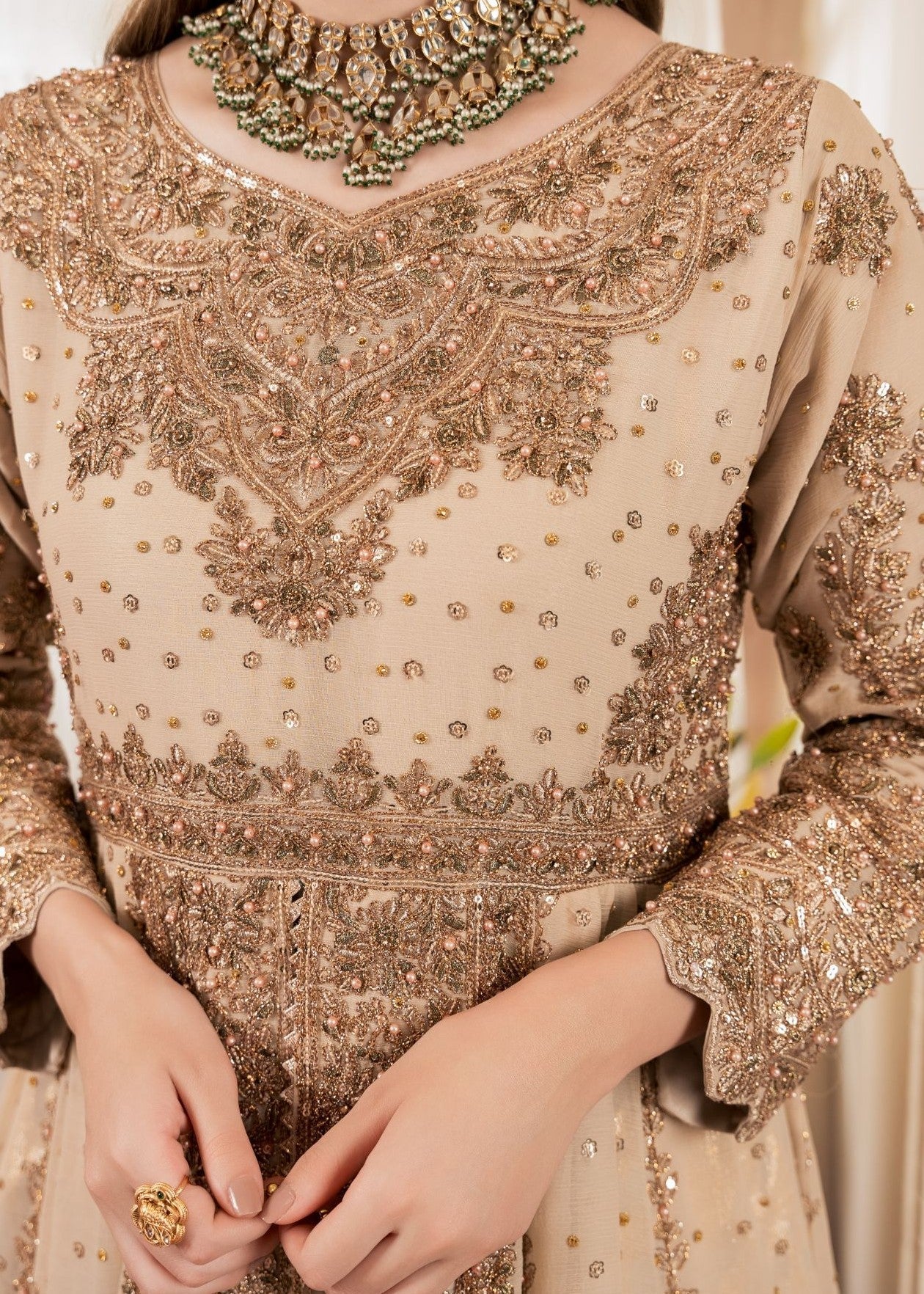 chiffon Maxi in Gold