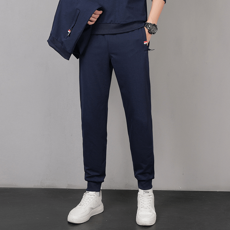 Spring and Autumn Men'S Casual Leggings Pants Loose plus Fat plus Size