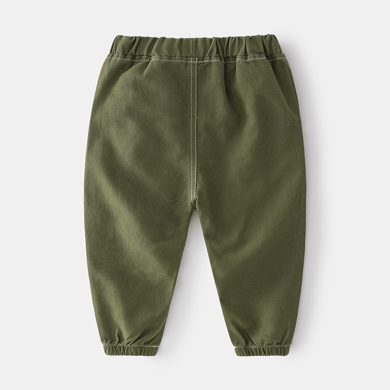 Trousers Children'S Wear Trendy Handsome Mid-Waist Middle and Small Boys Trousers