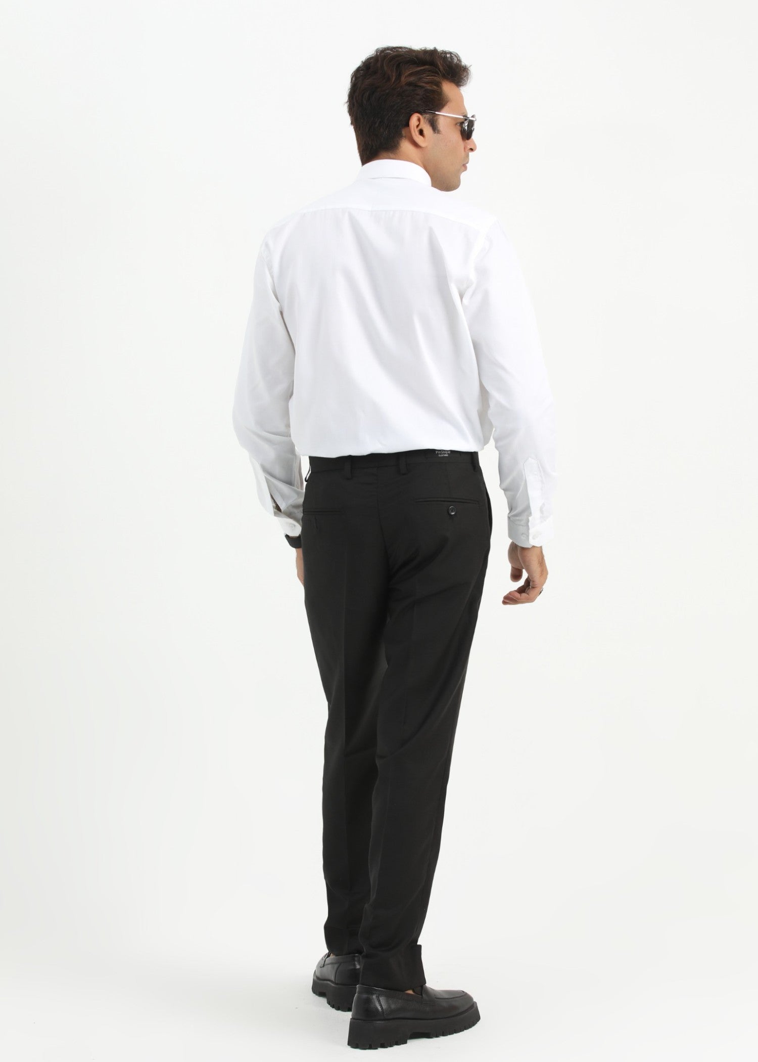 cotton silk Formal Shirt in White