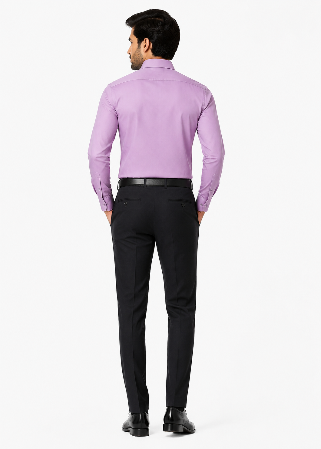 cotton Formal Shirt in Violet