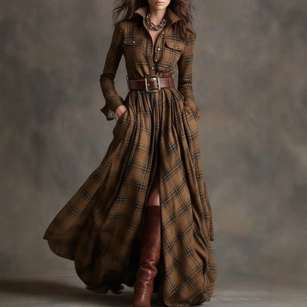MELISSA PLAID DRESS