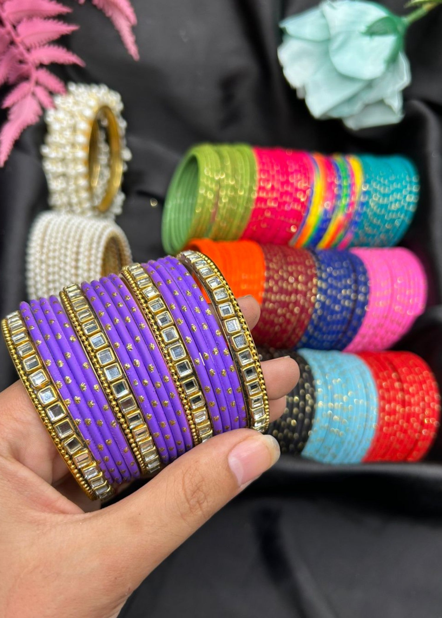 Bangles in Multi Color by - Trendy Women Bangles TLQ0450