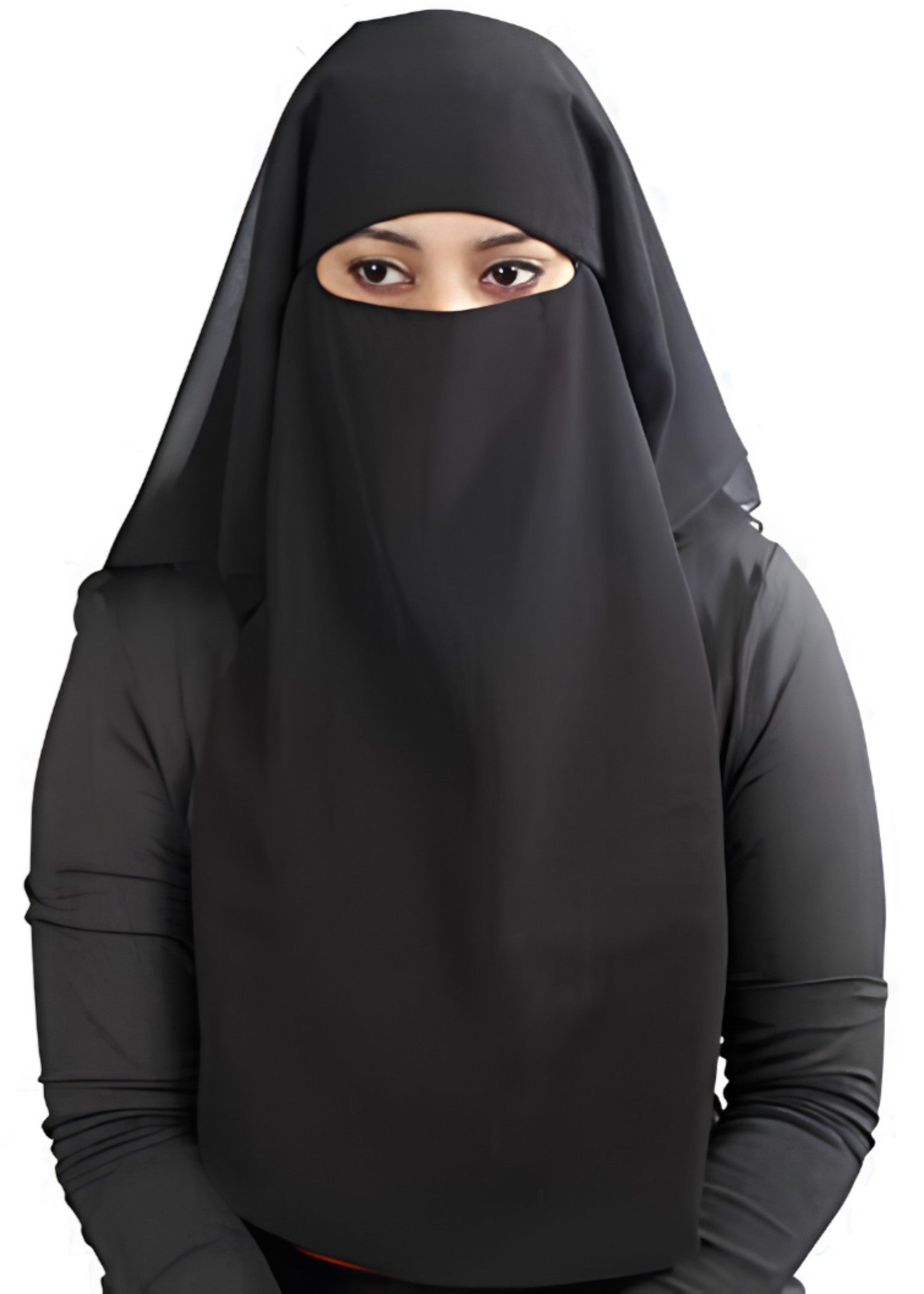 polyester Veil in Black