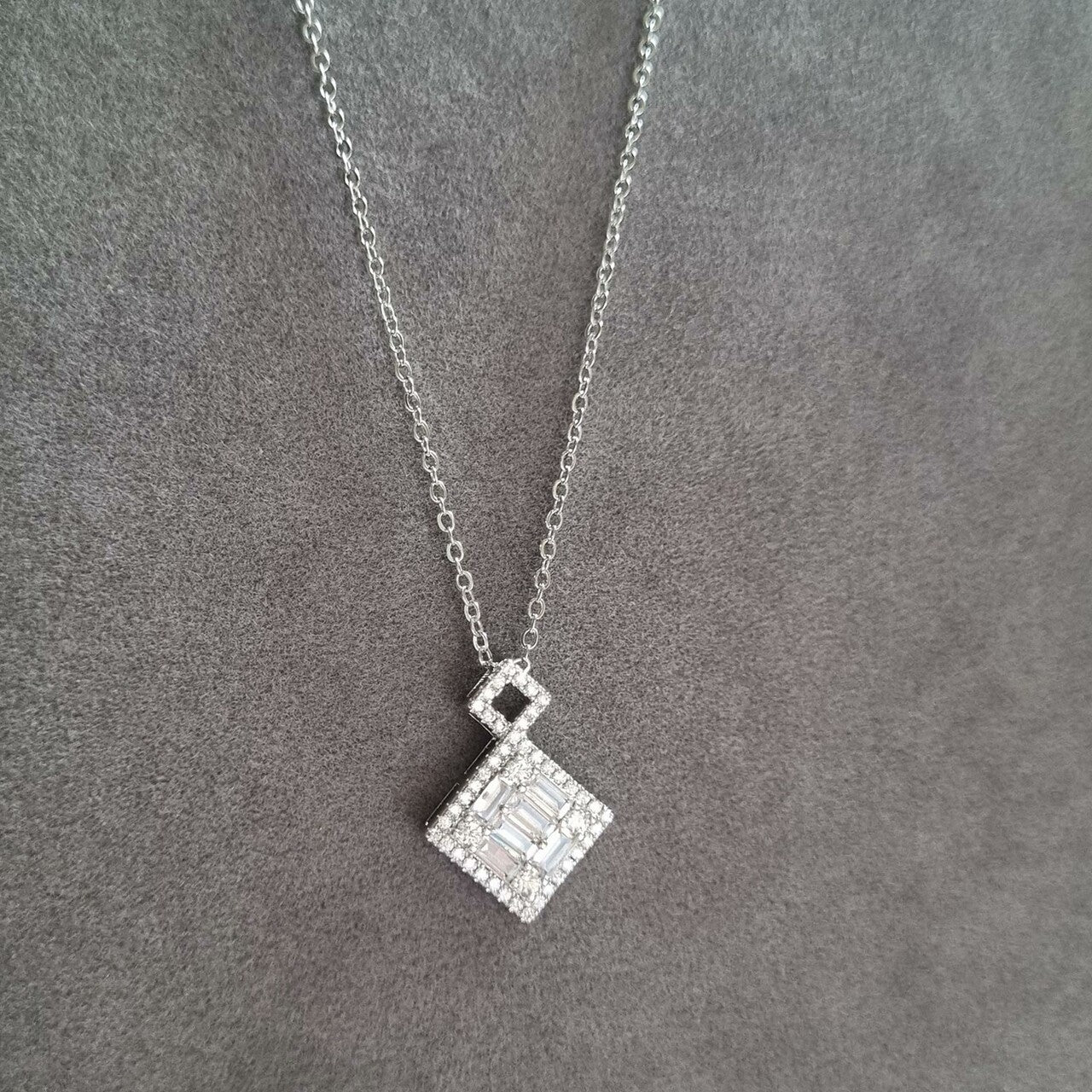 Necklace in Silver Color by - Trendy Women Necklace UUD9861