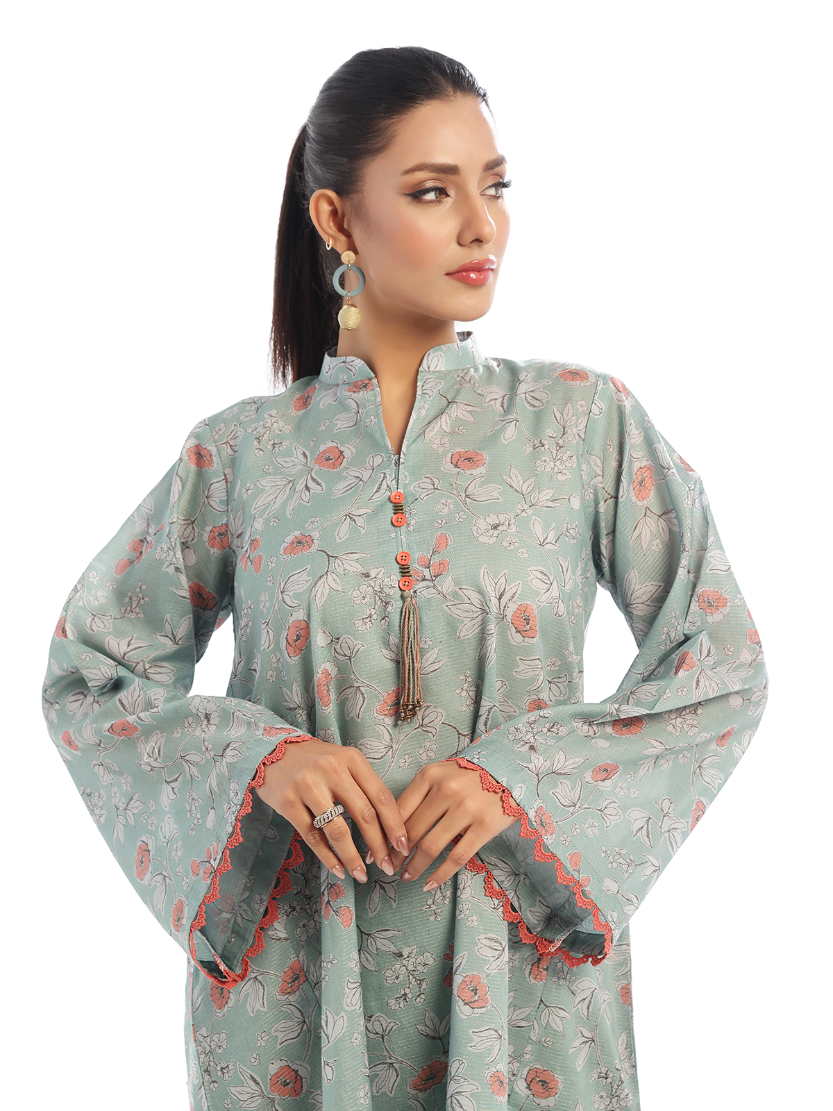 masuri Kurta Set in Sage green
