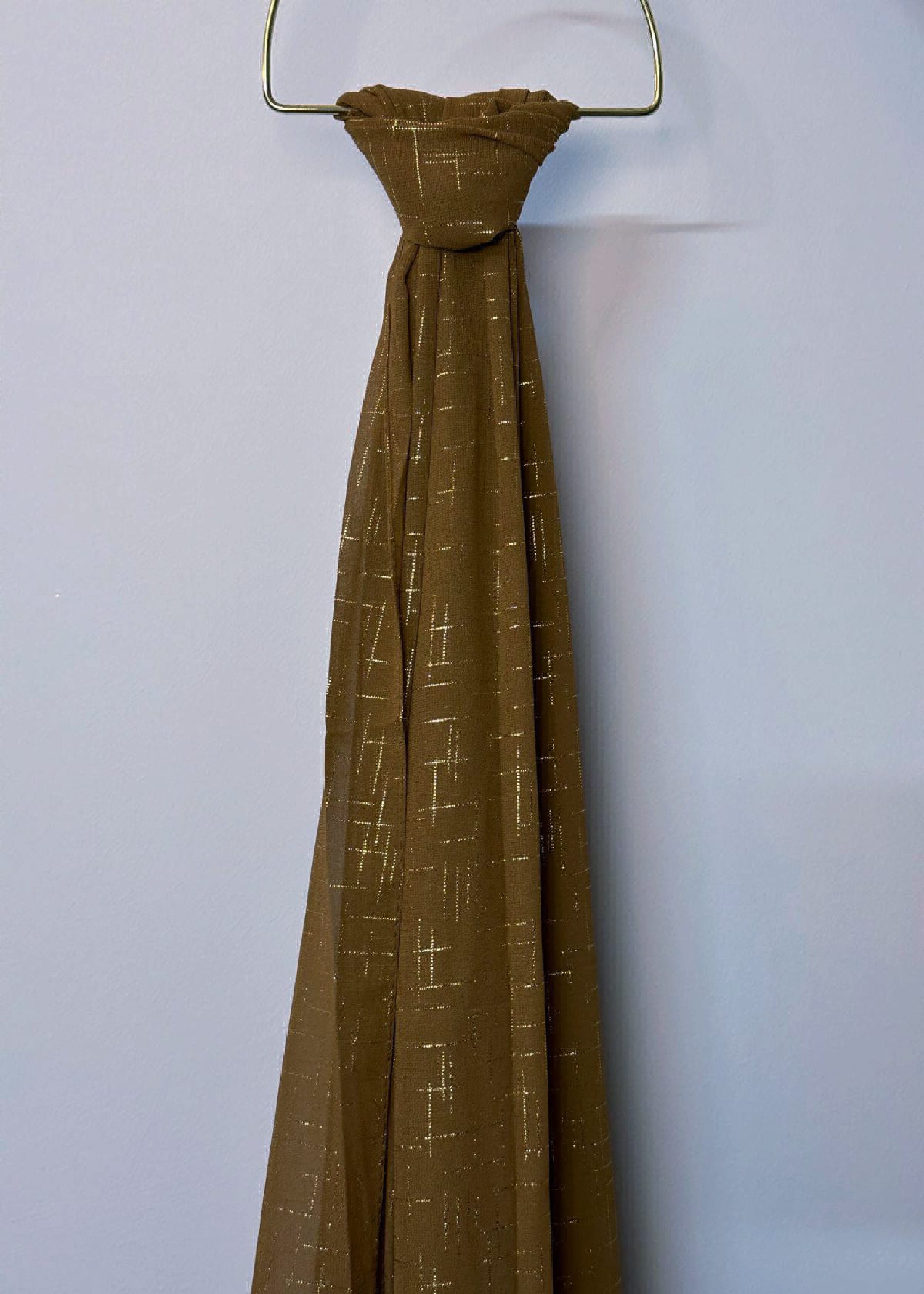 georgette Hijab in Coffee brown