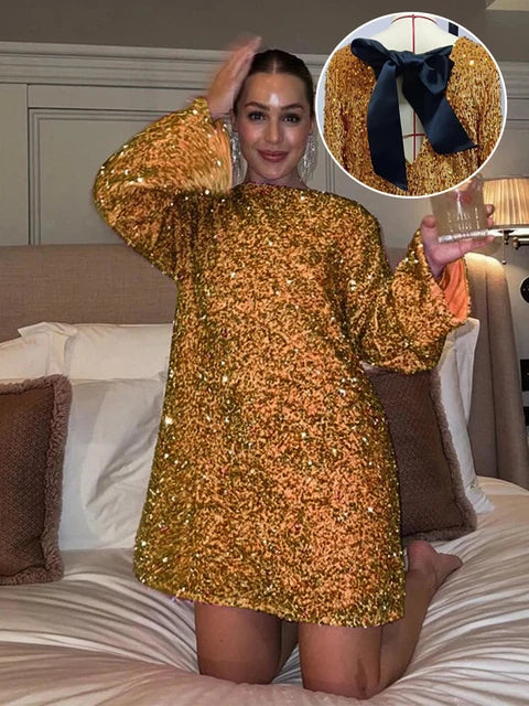 SEQUIN HOLLIDAY DRESS