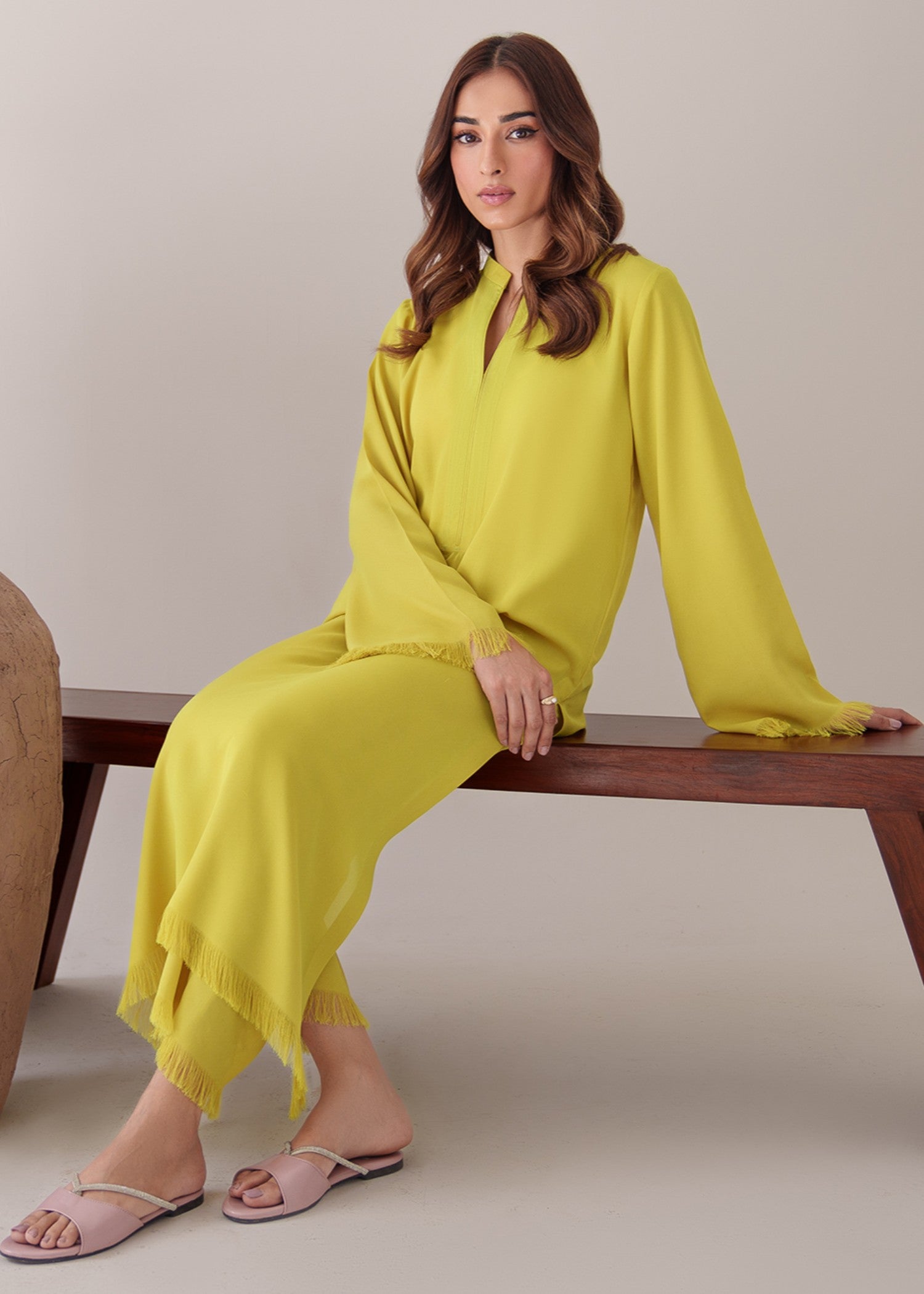 tropical Co ord Sets in Yellow