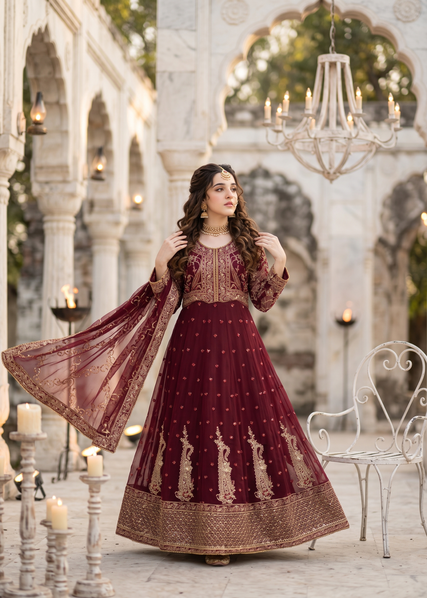 chiffon Maxi in Rosewood