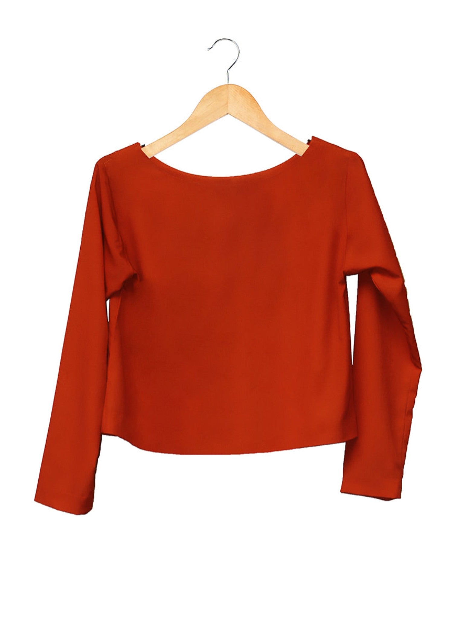 crepe Top in Red