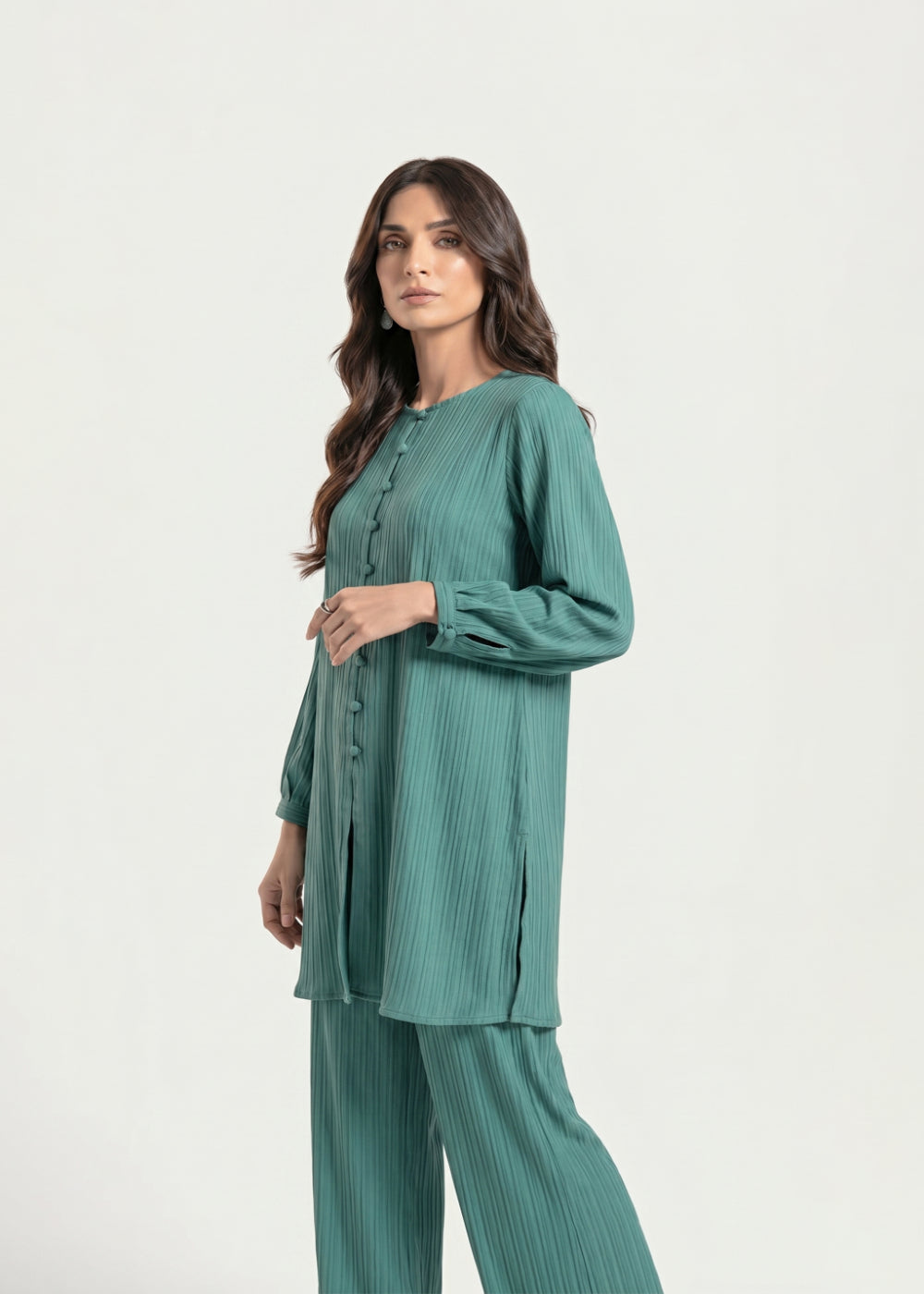 georgette Co Ord Sets in Teal