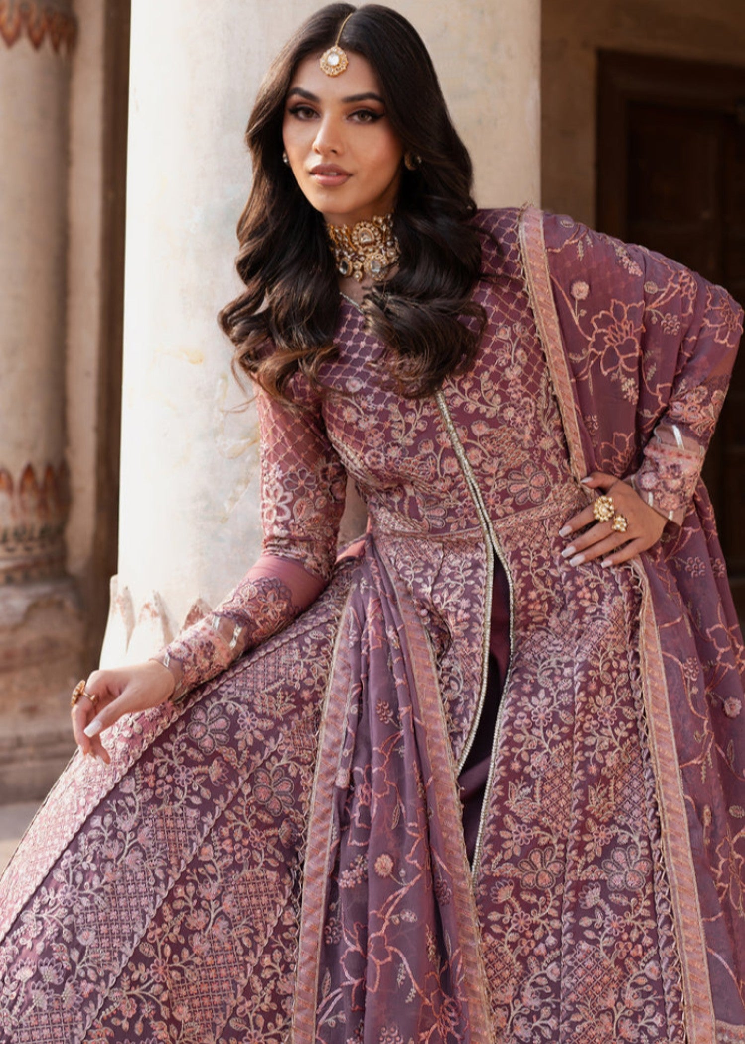 chiffon Maxi in Bubblegum pink