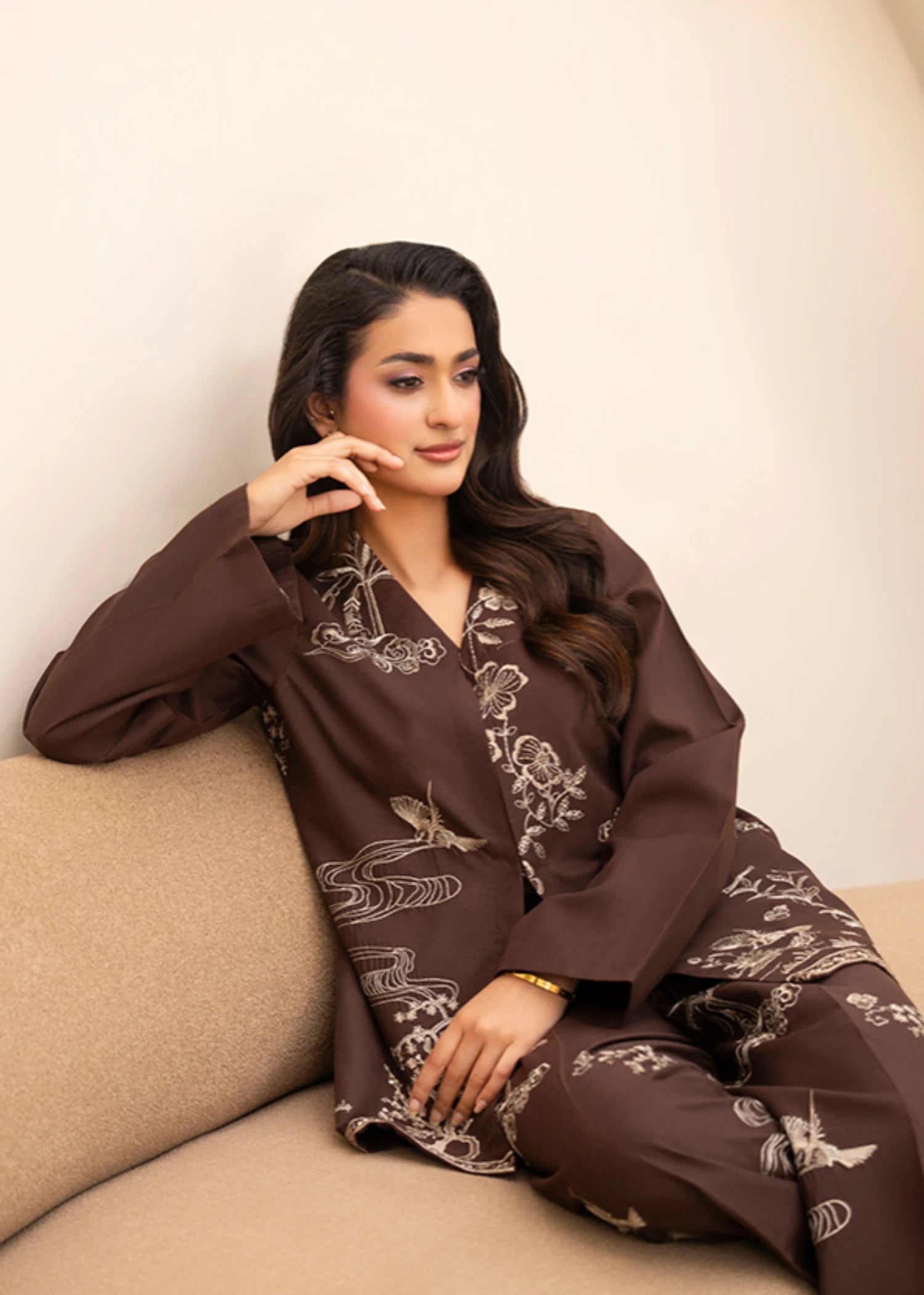 cotton Co ord Sets in Chocolate brown
