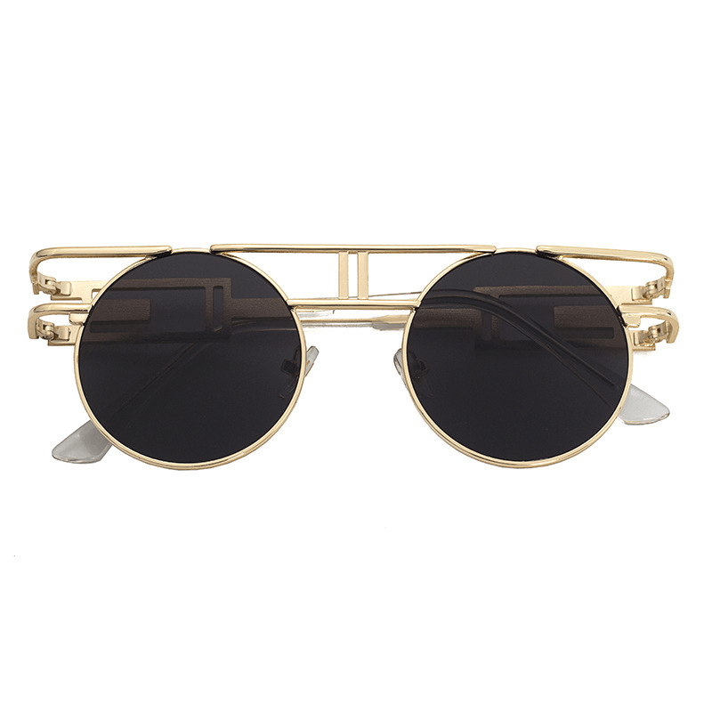 Newsteampunk Sunglasses Women round Men Gothic Vintage