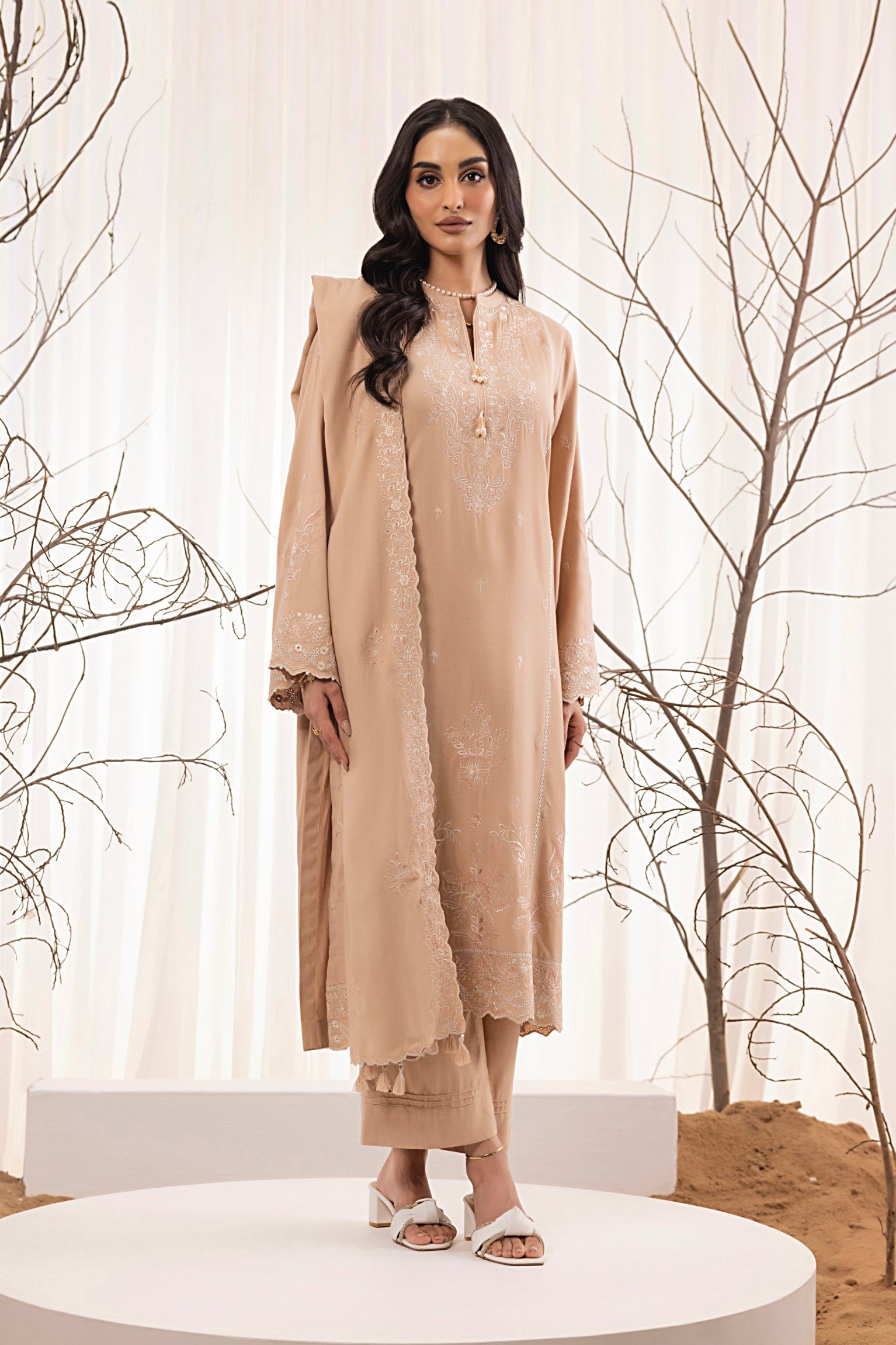 wool Unstitched in Tan brown