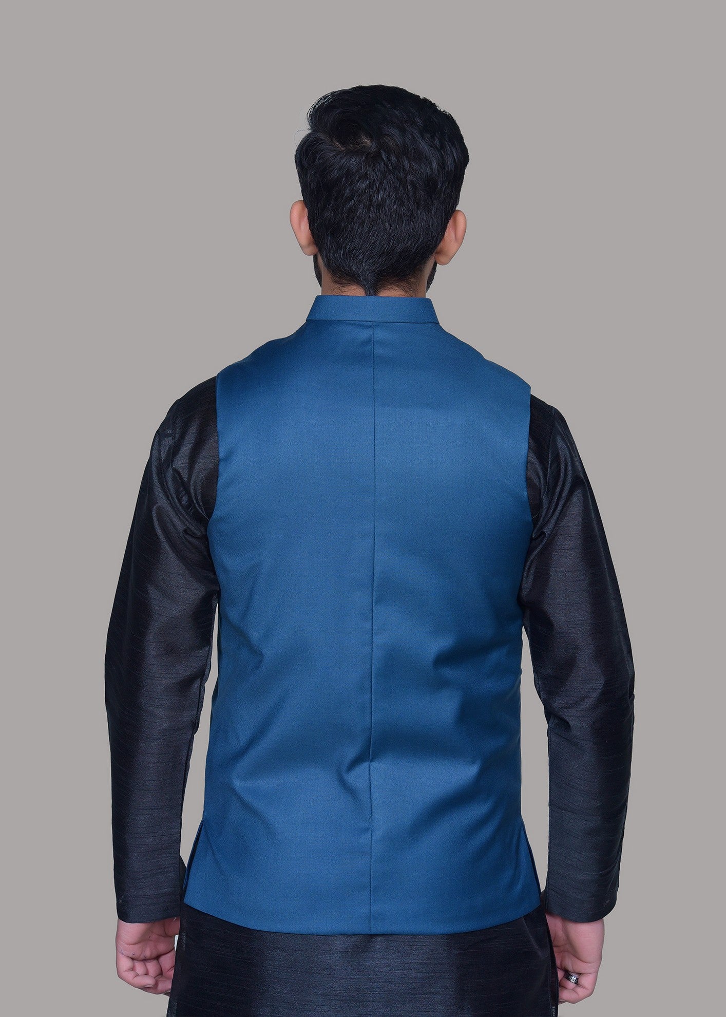 tropical Waistcoat in Blue