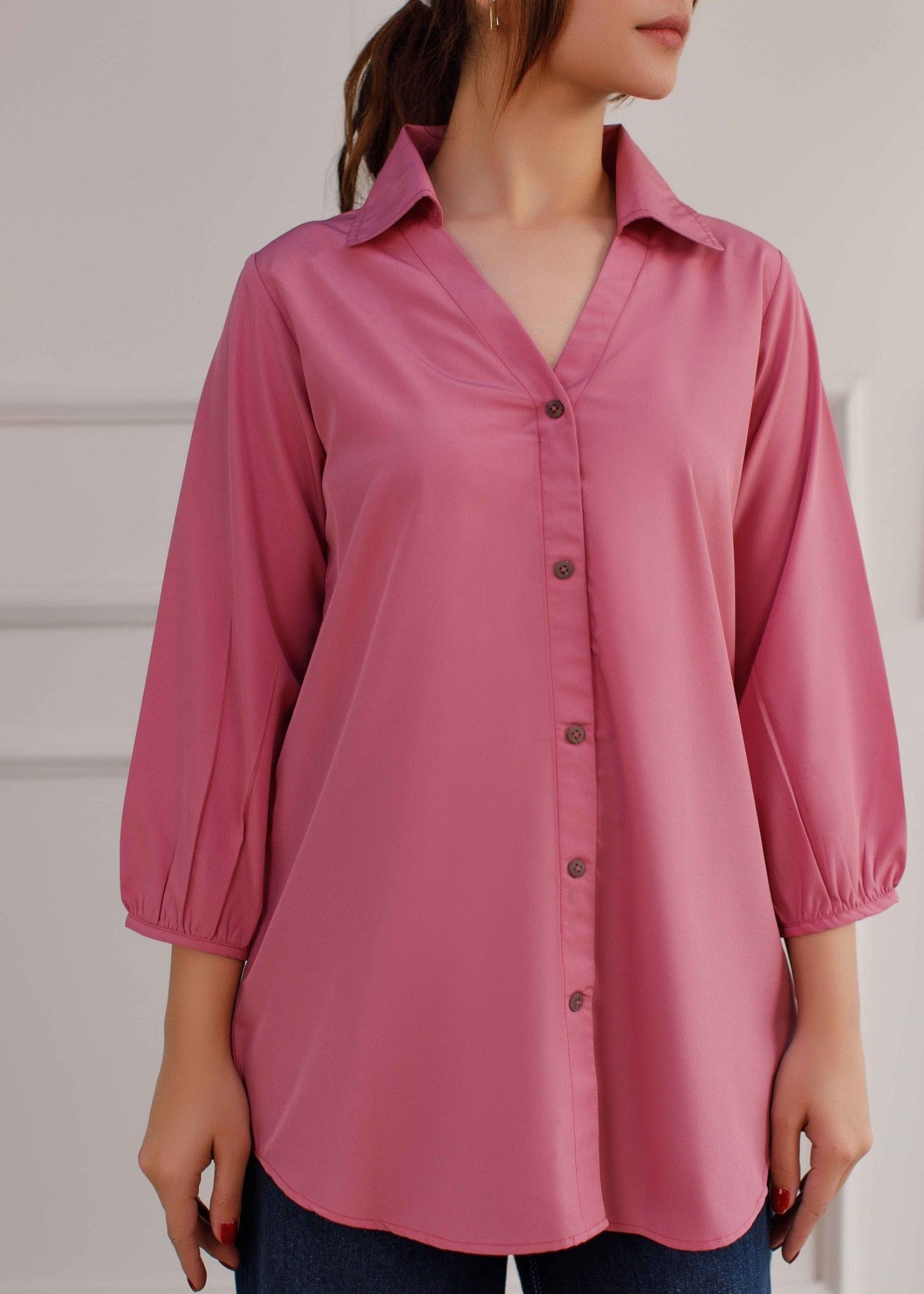 crepe Top in Blush