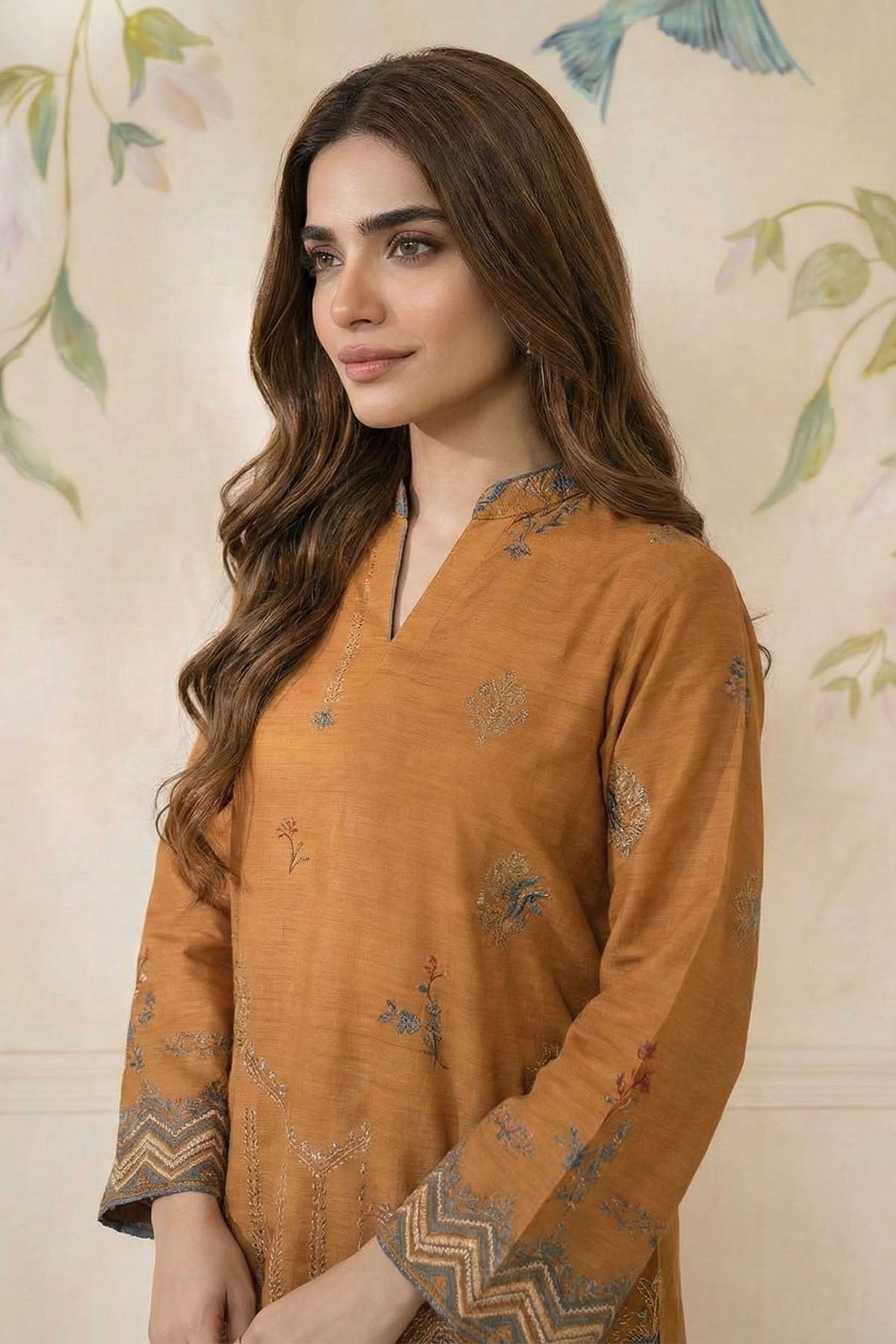 raw silk Co Ord Sets in Brown