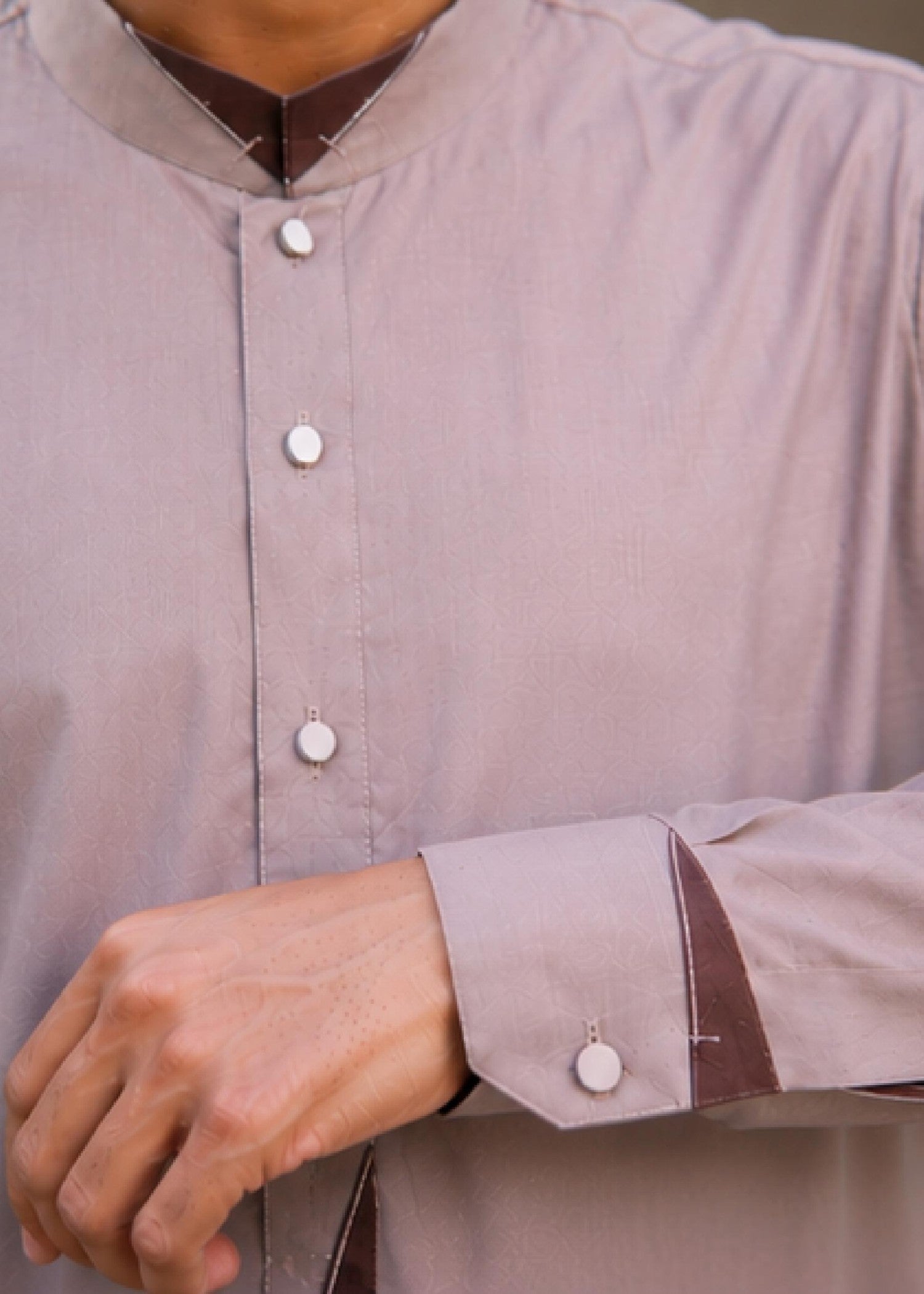 wash & wear Shalwar Kameez in Mauve