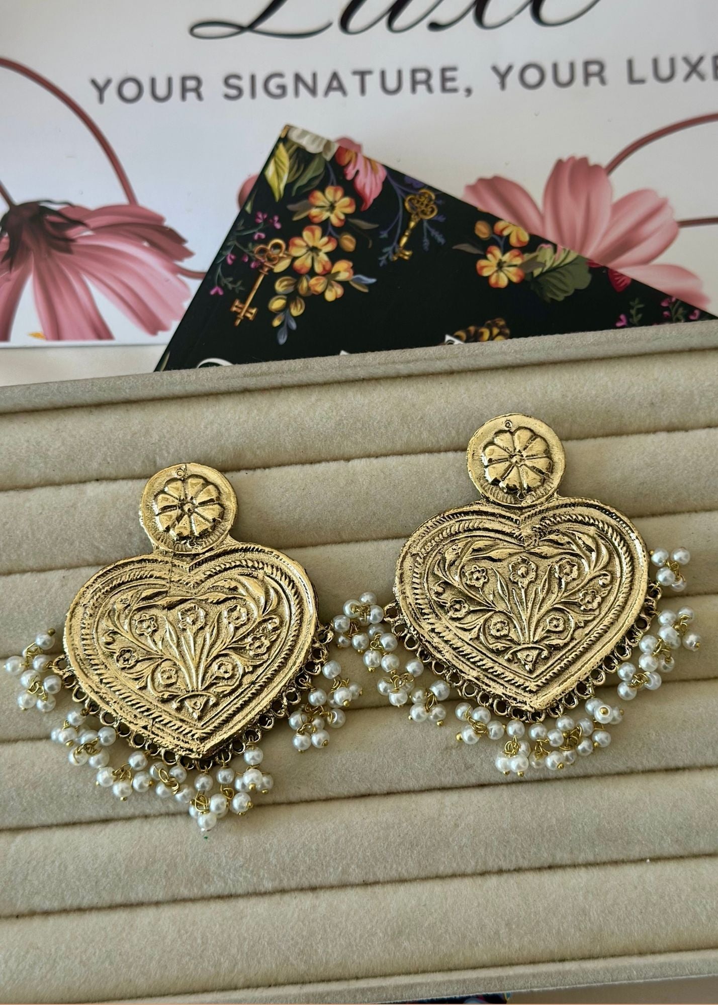 Earrings in Gold Color by - Trendy Women Earrings DEZ5888