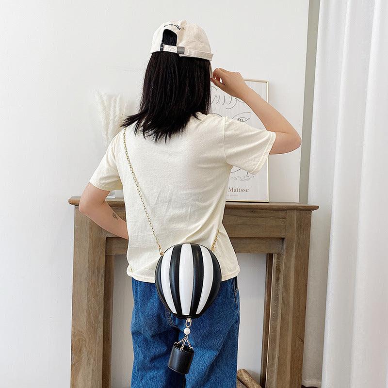 Creative Leather Hot Air Balloon  Crossbody Bag