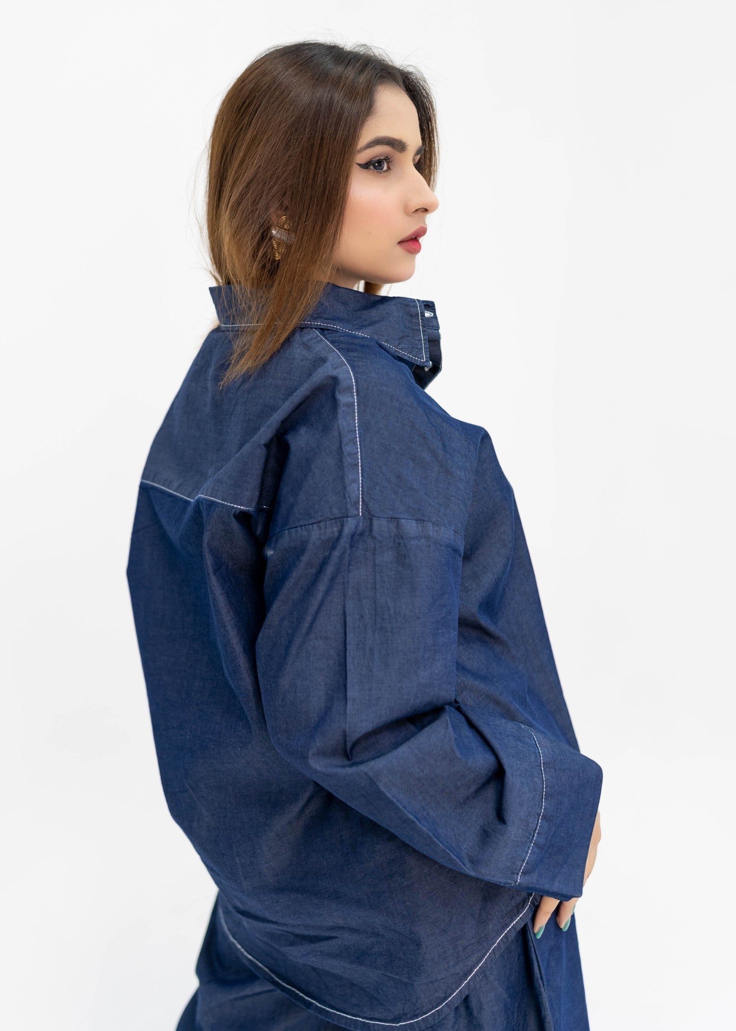 denim Co Ord Sets in Dark blue