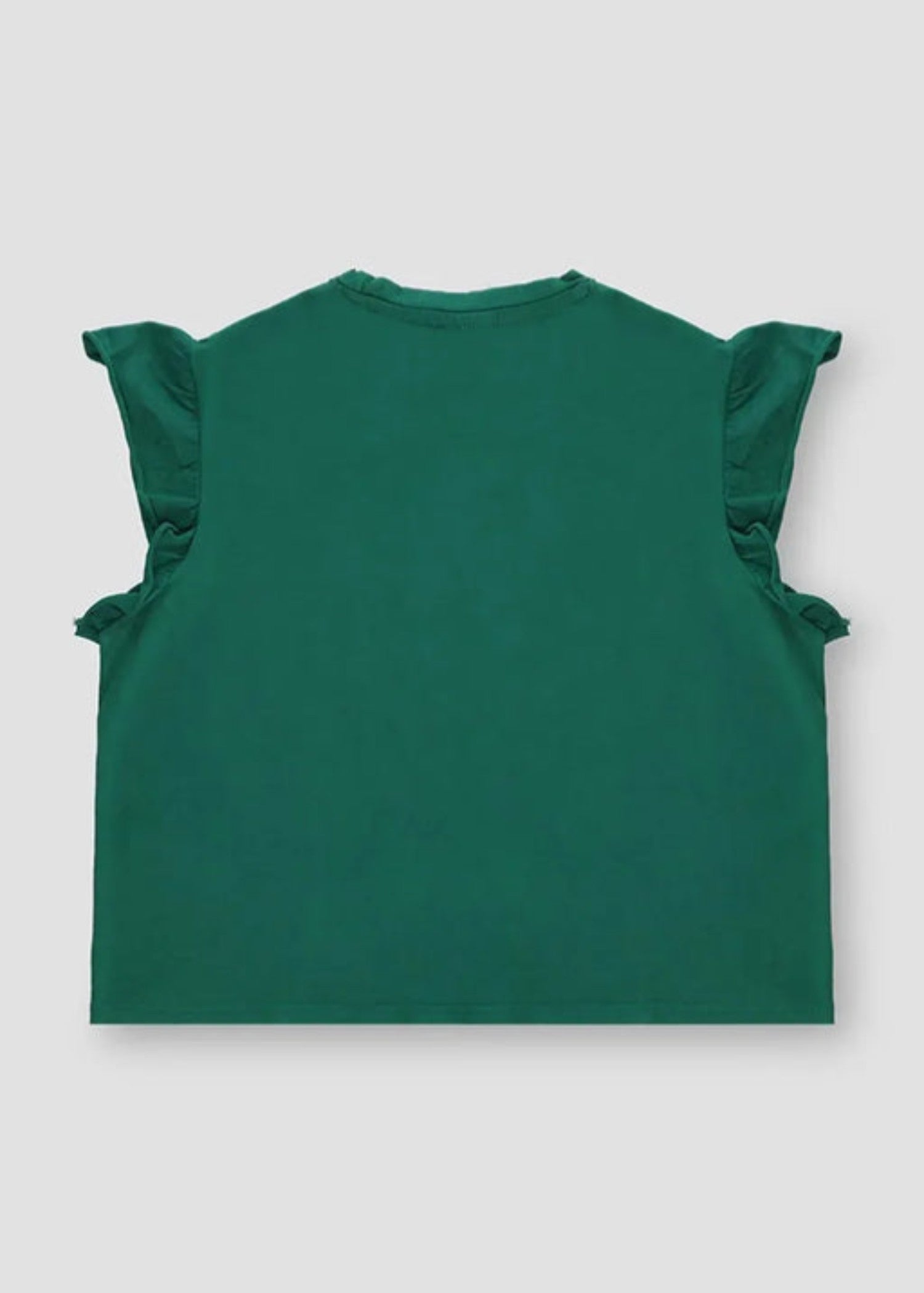 cotton jersey Top in Green
