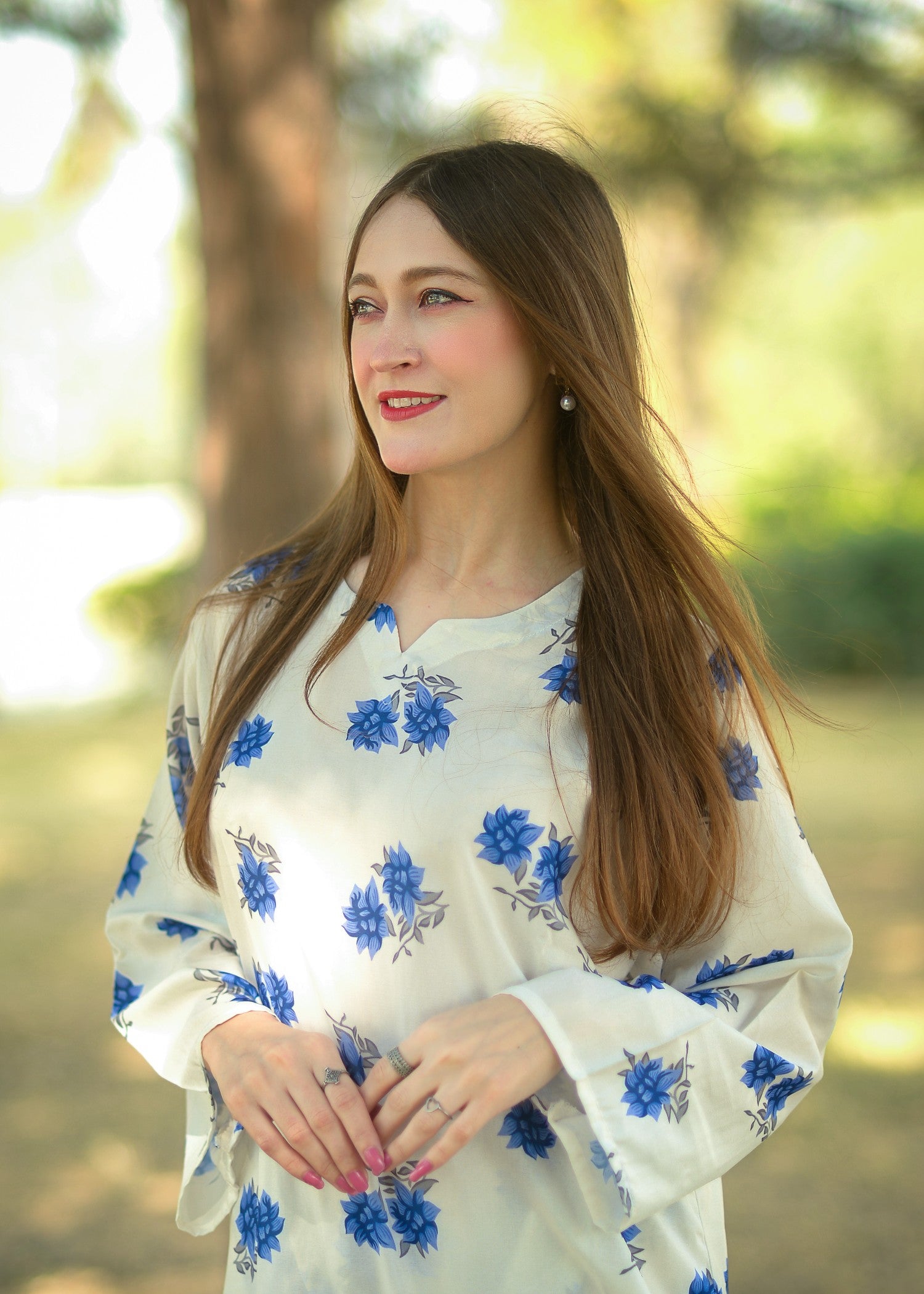 poly grip Co Ord Sets in Blue, white