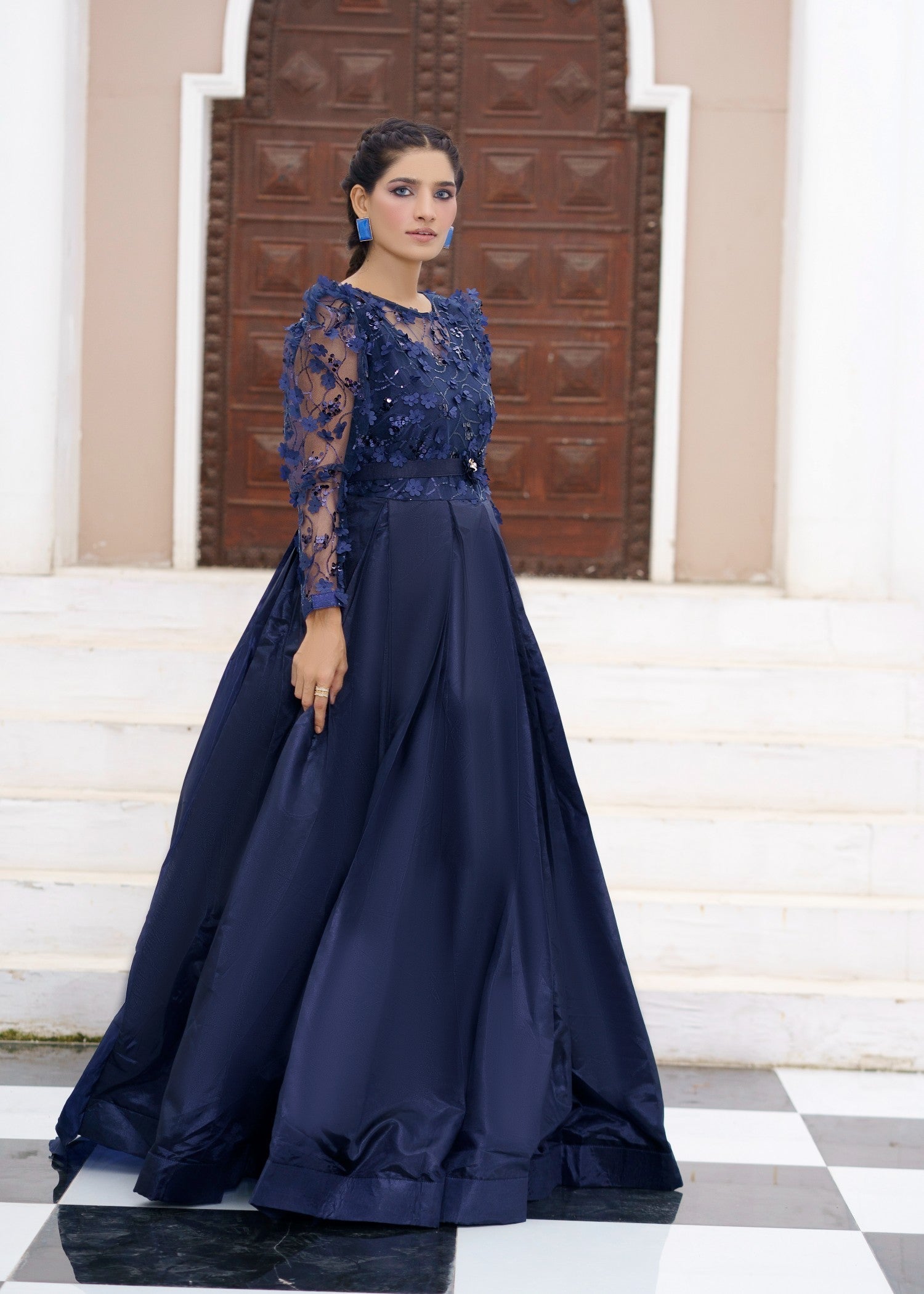 net Maxi in Navy blue