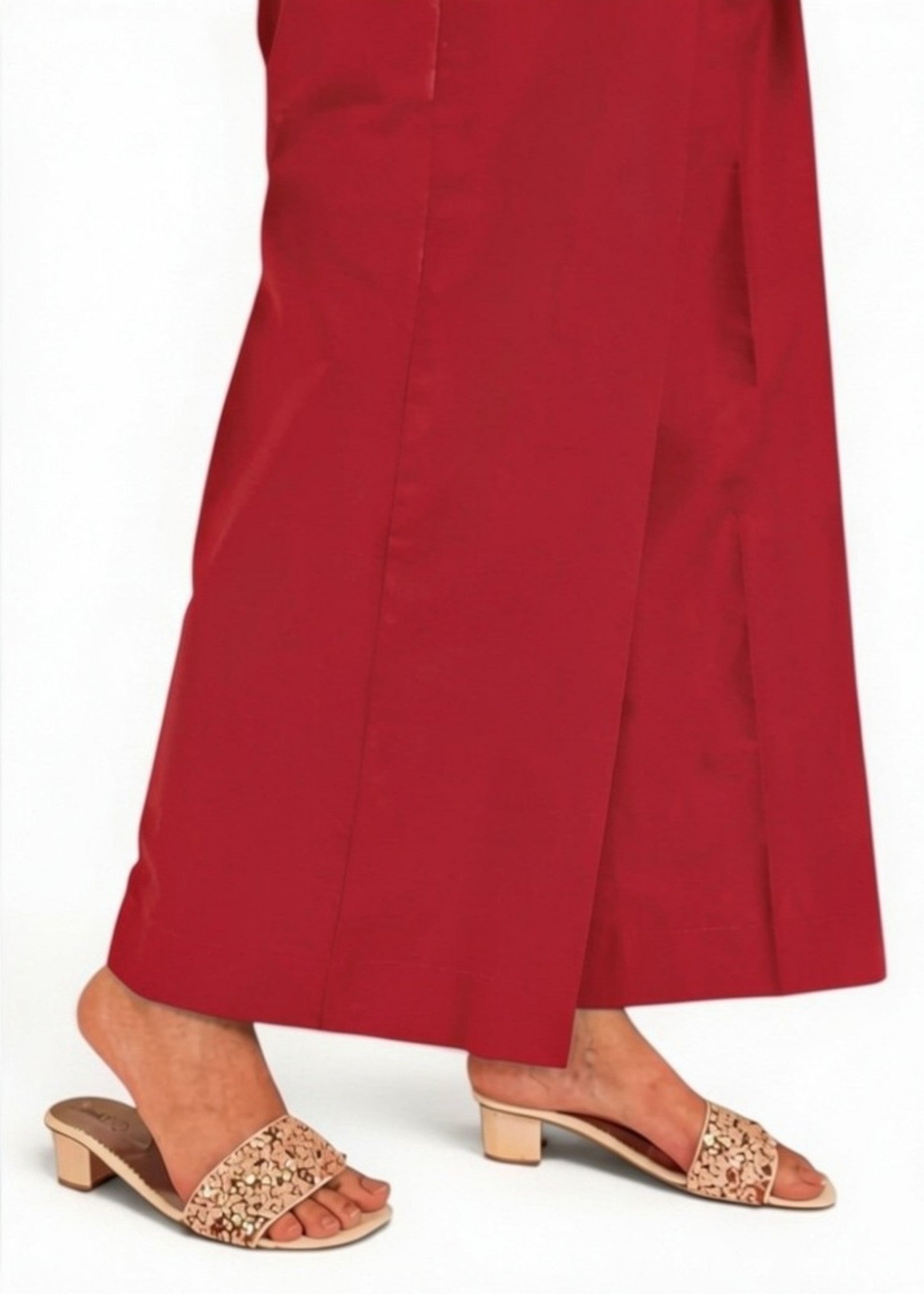 cotton Trousers in Red
