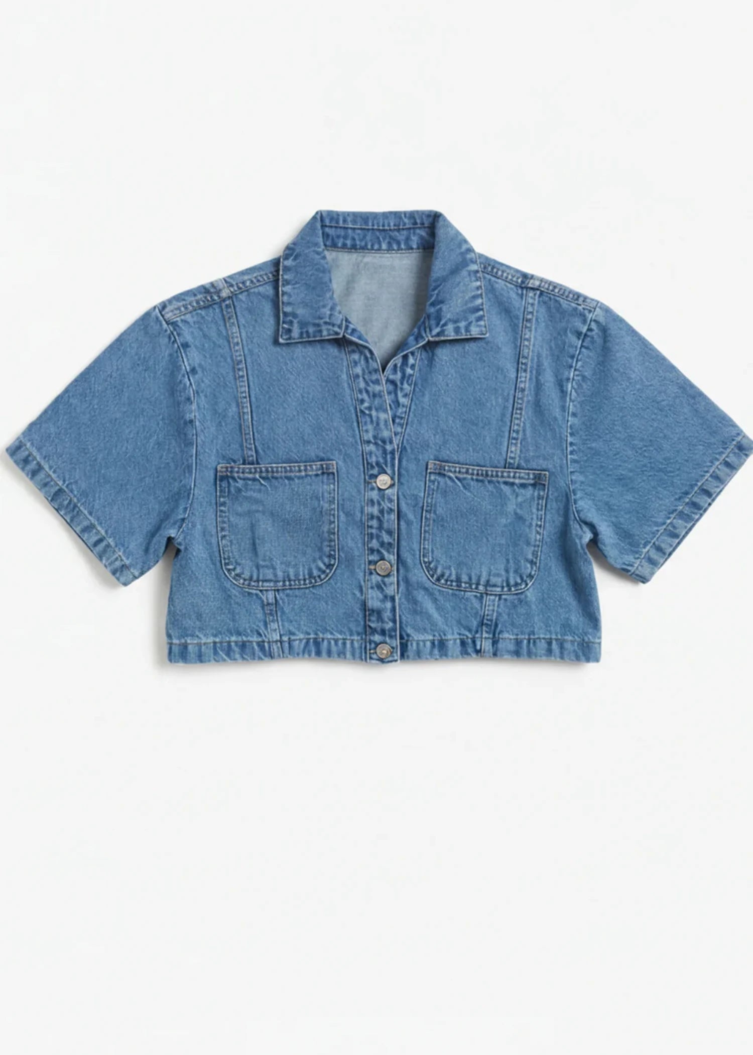 denim Top in Denim