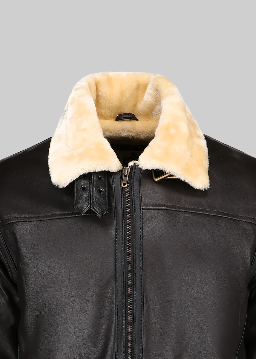 leather Jacket in Dark brown