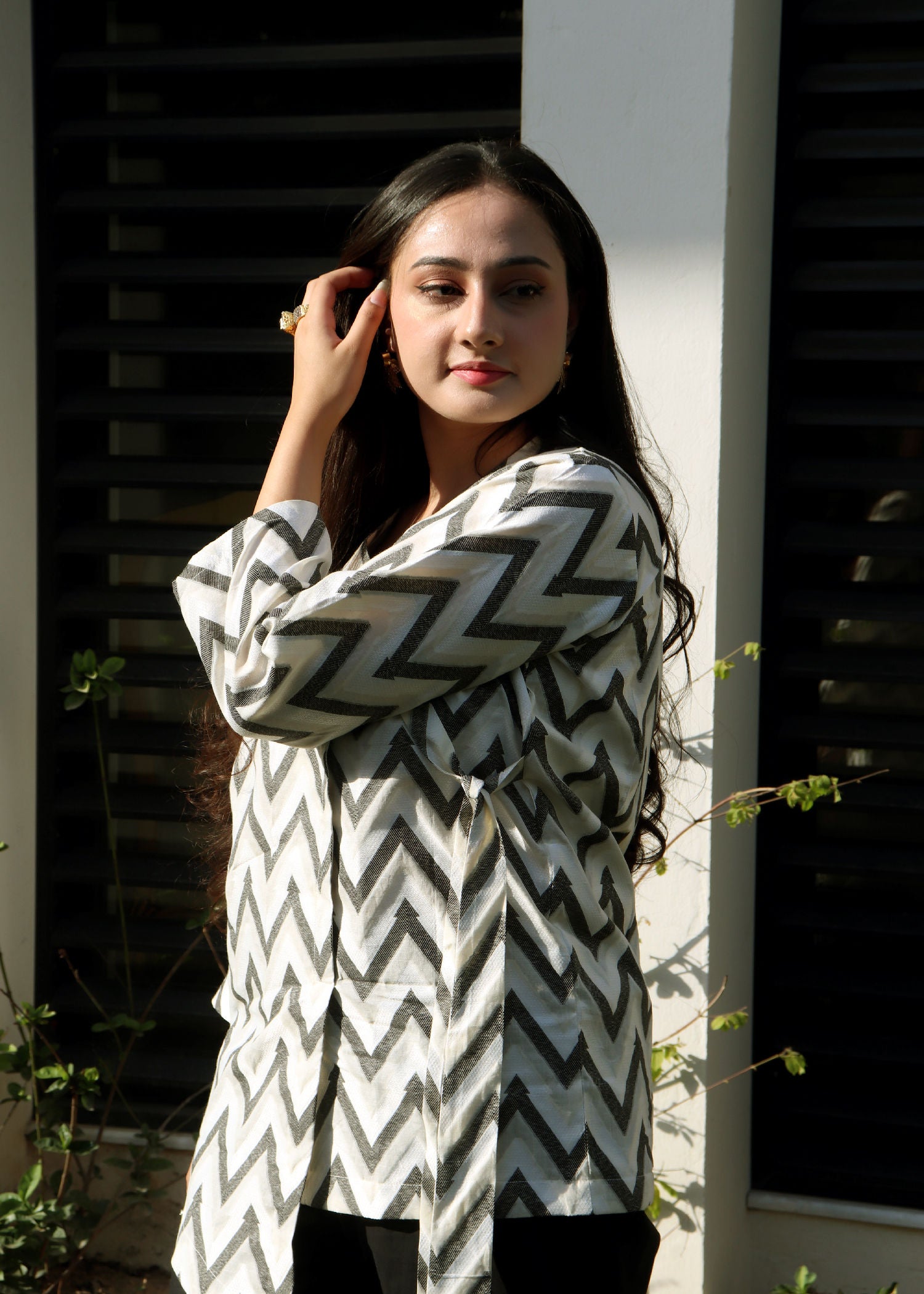 jacquard Co Ord Sets in White
