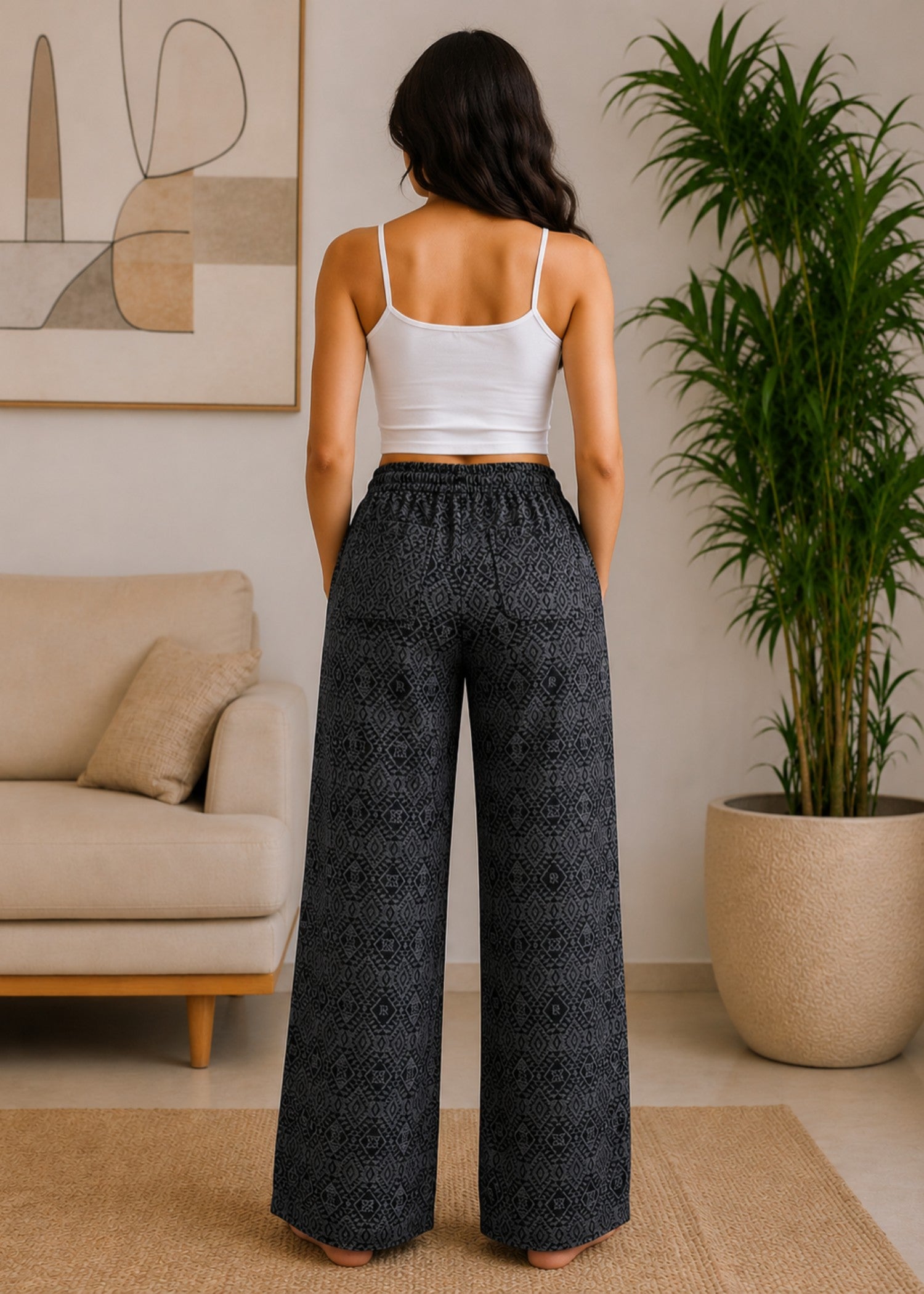 cotton Jeans in Black