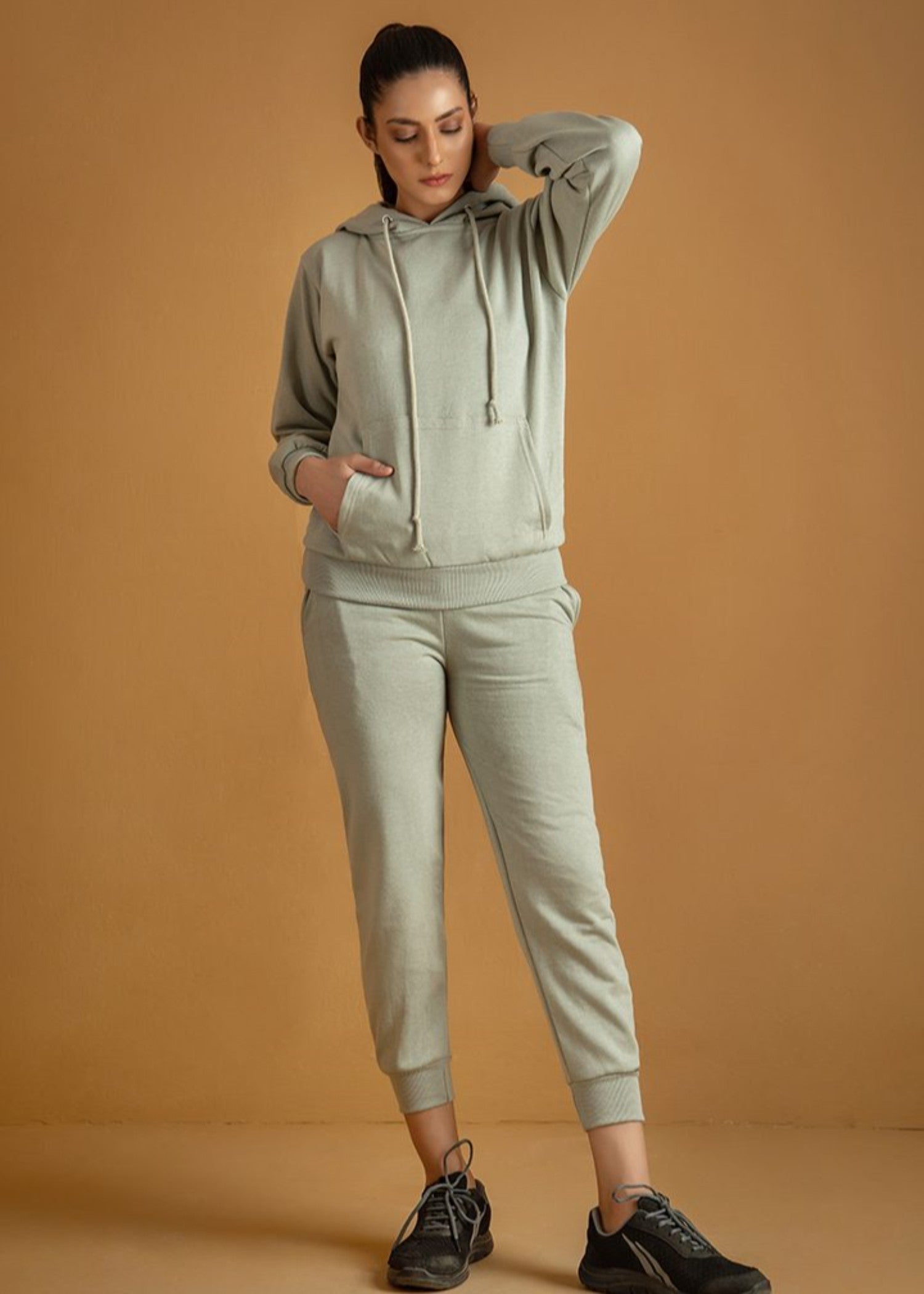 fleece Tracksuit in Mint green