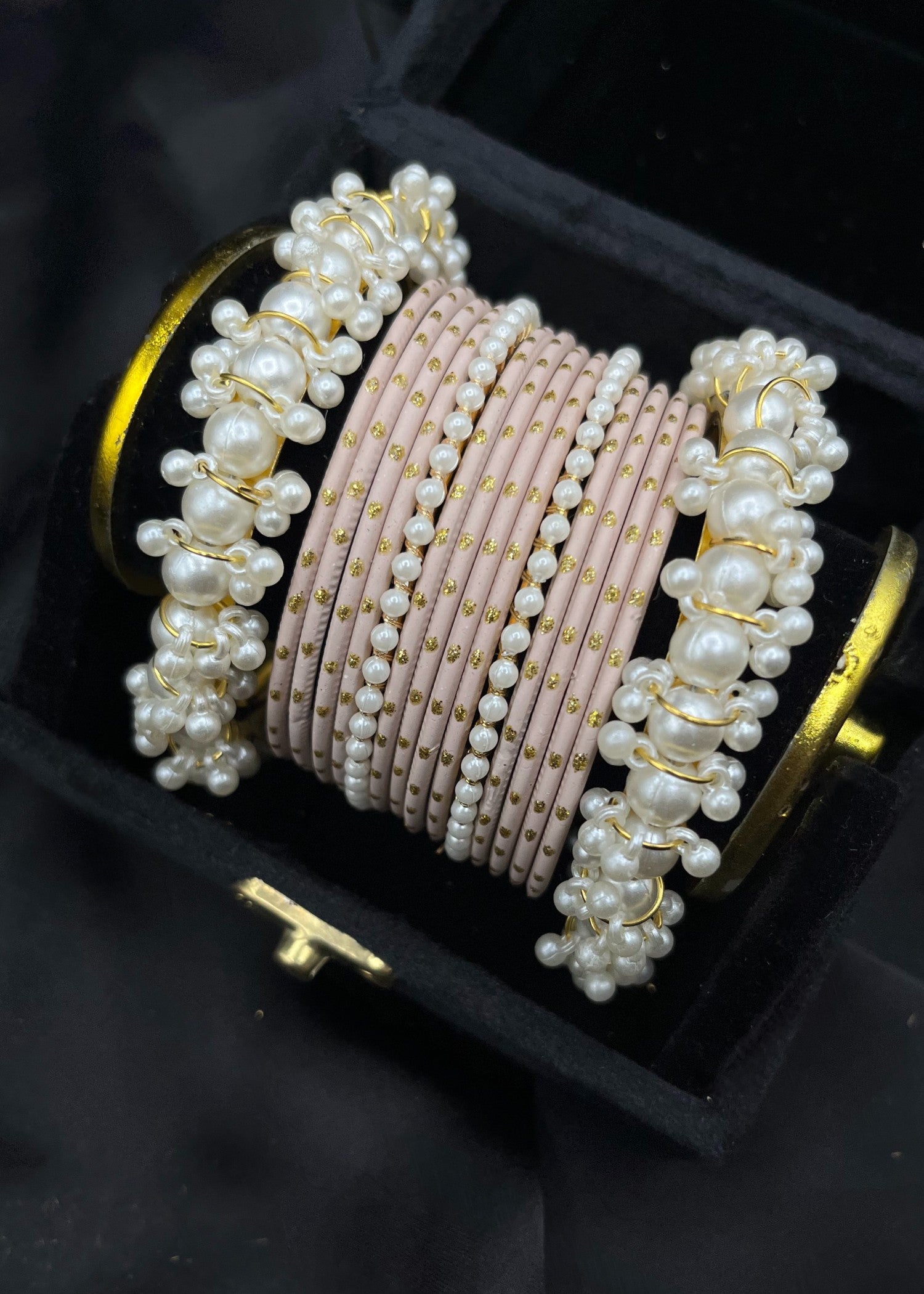 Bangles in Pastel pink Color by - Trendy Women Bangles TSE8413