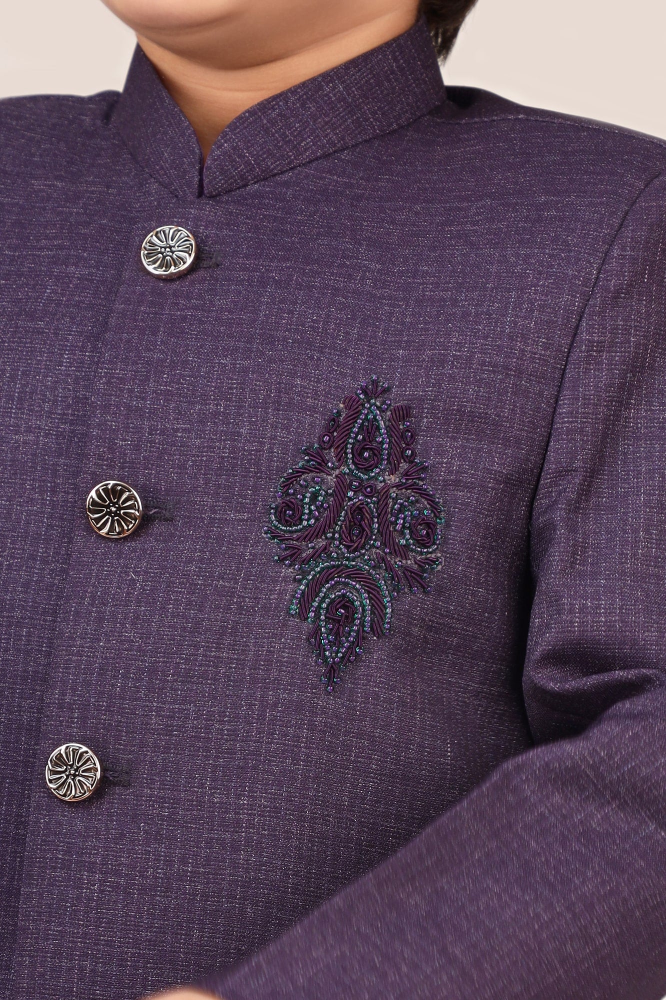 wash & wear Prince Coat in Purple