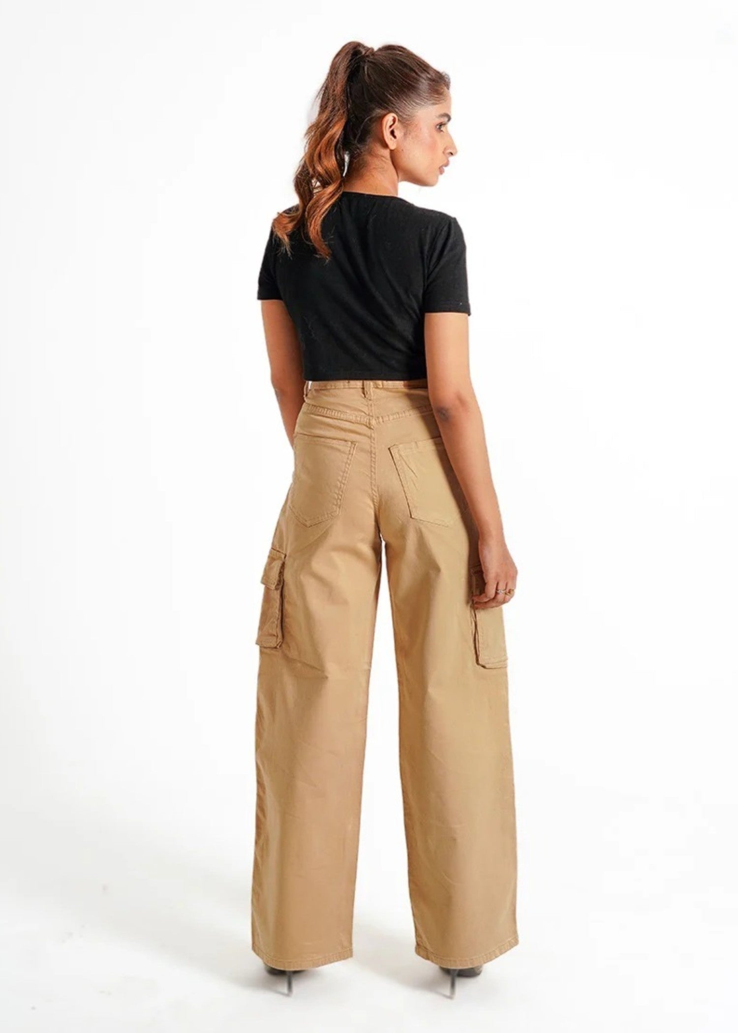 twill cambric Jeans in Beige